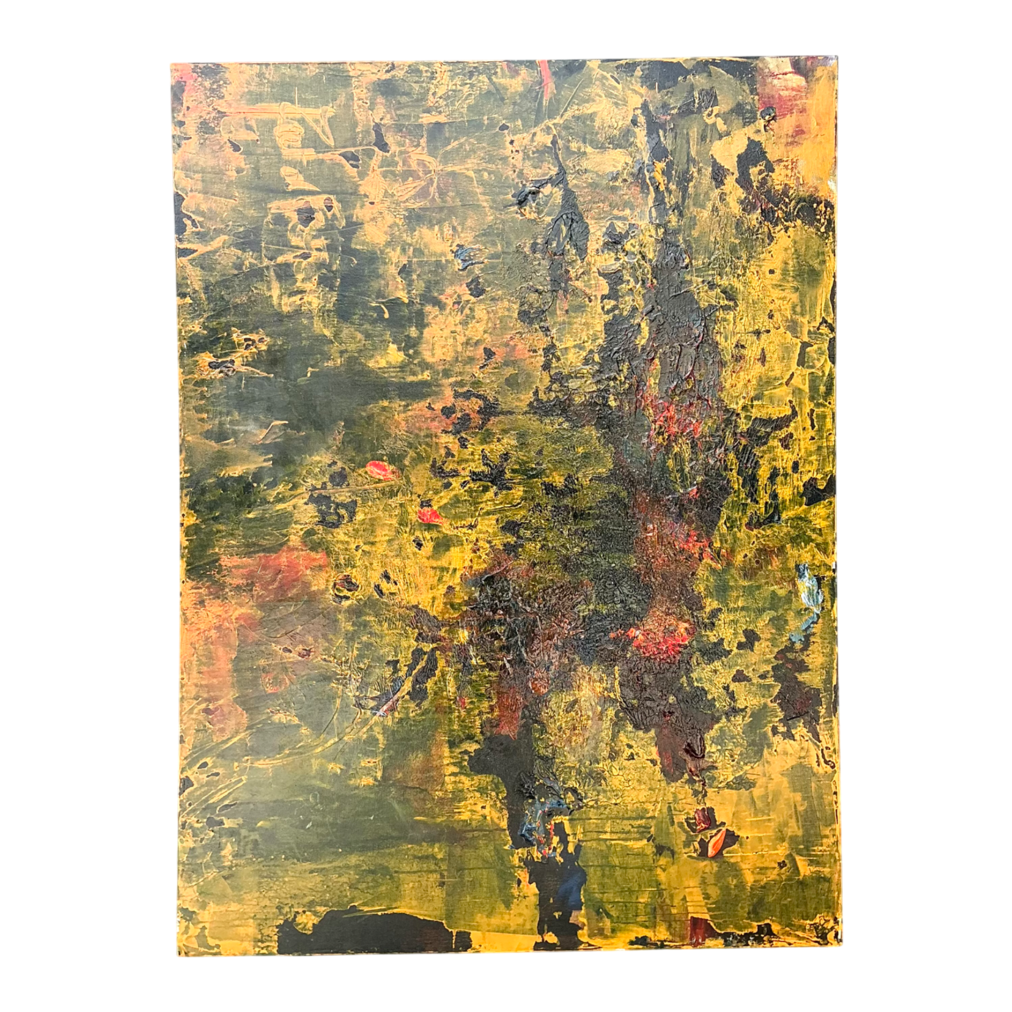 Vintage Abstract Expressionist Painting on Canvas — additional photo 1