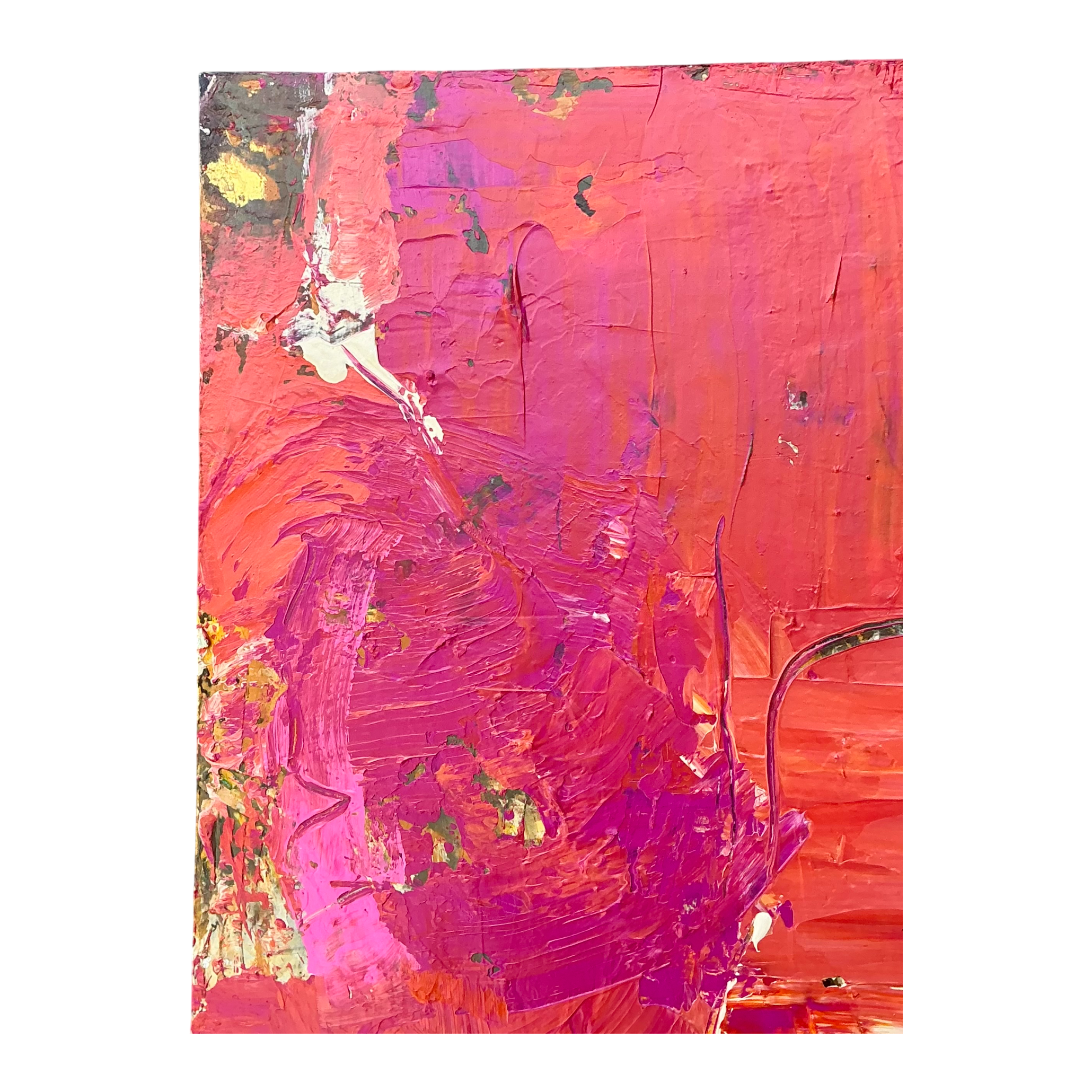 Vintage Abstract Expressionist Painting on Canvas — additional photo 1