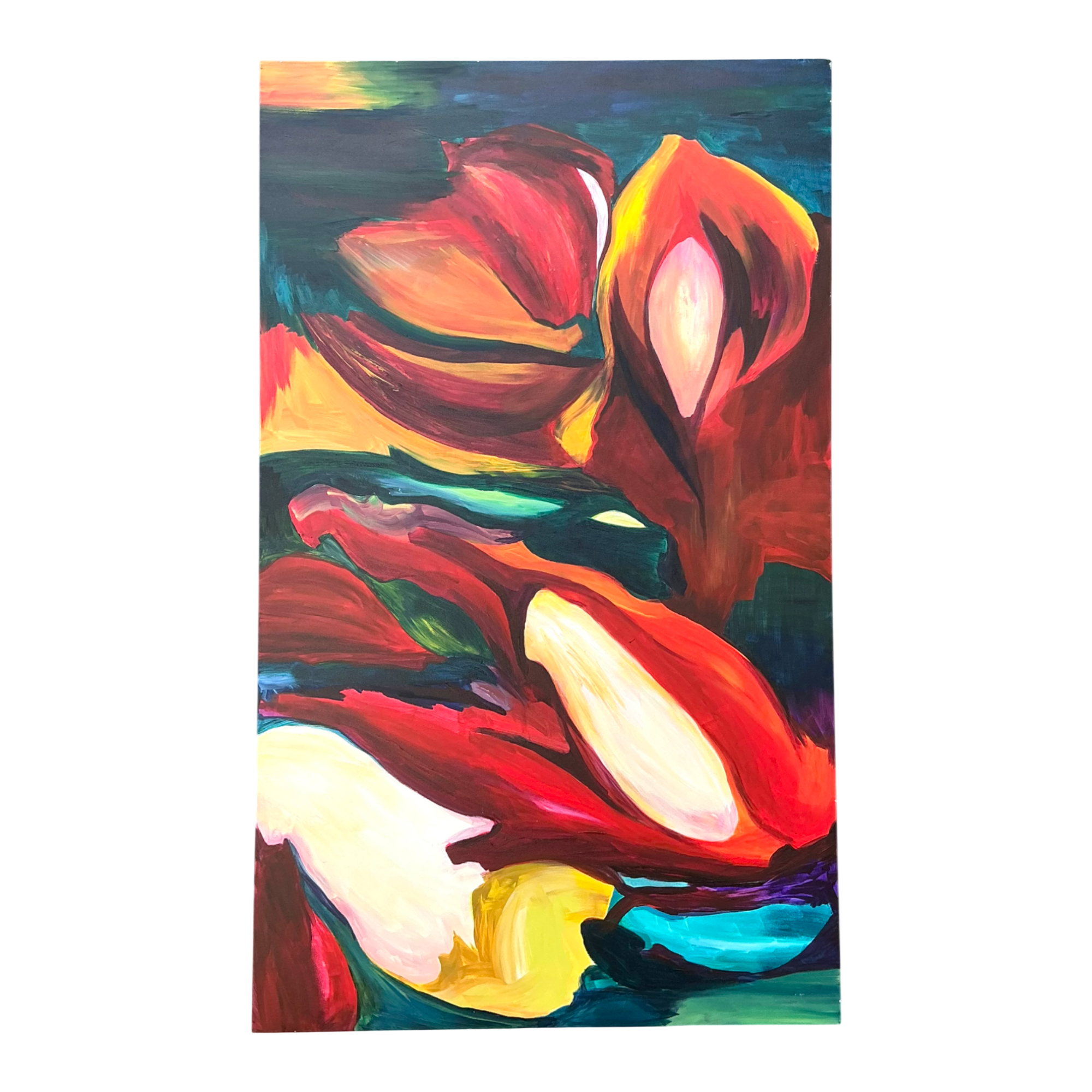 Vintage Abstract Expressionist Oil Painting on Canvas — additional photo 1