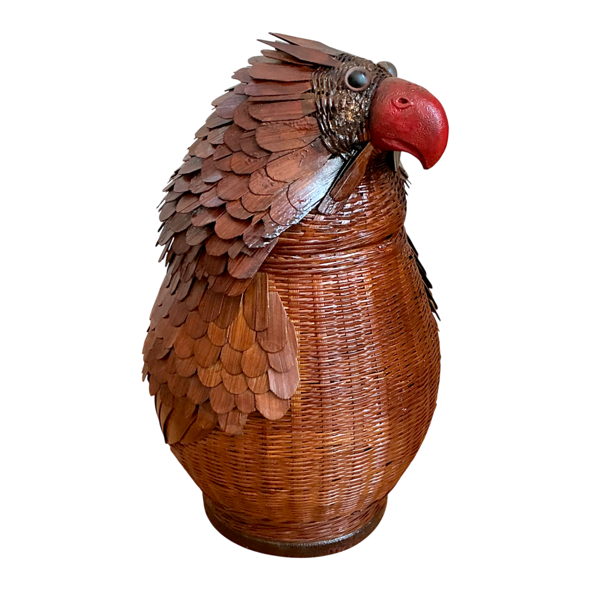 Vintage Shanghai Weave Parrot Basket
