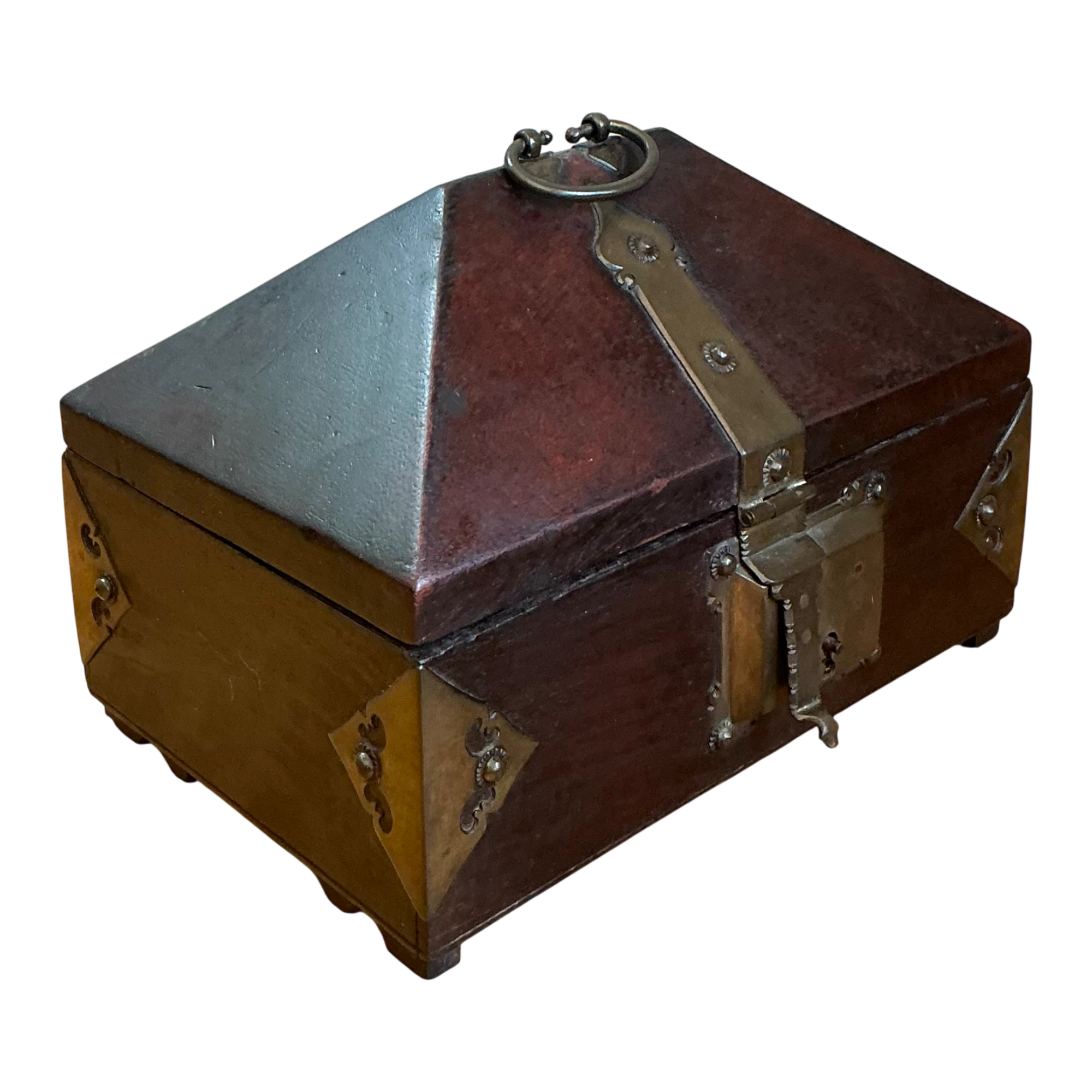 Vintage Wood and Metal Decorative Box