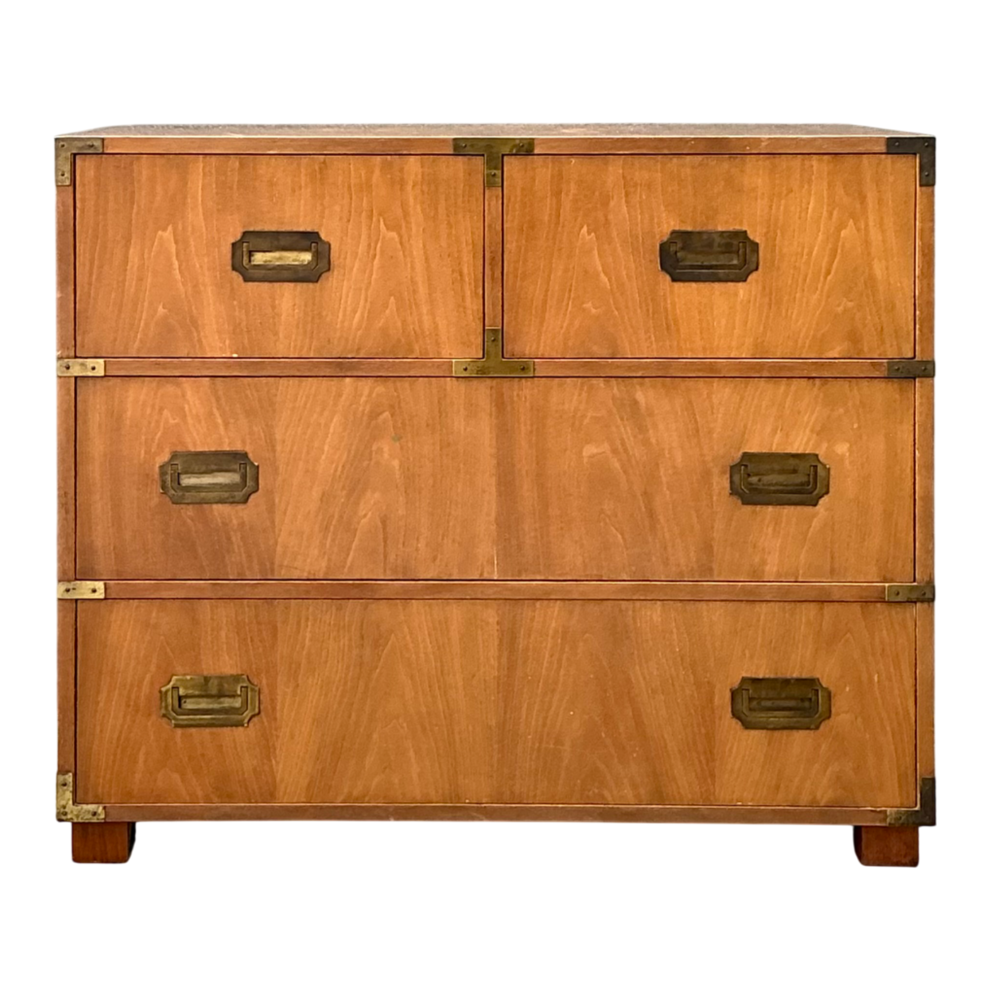 Vintage Baker Wood and Metal Campaign Chest