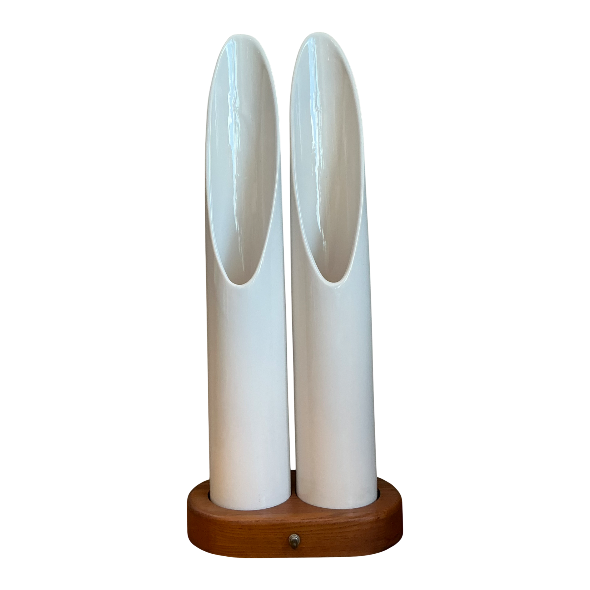 Vintage Modernist Ceramic Tube Lamp