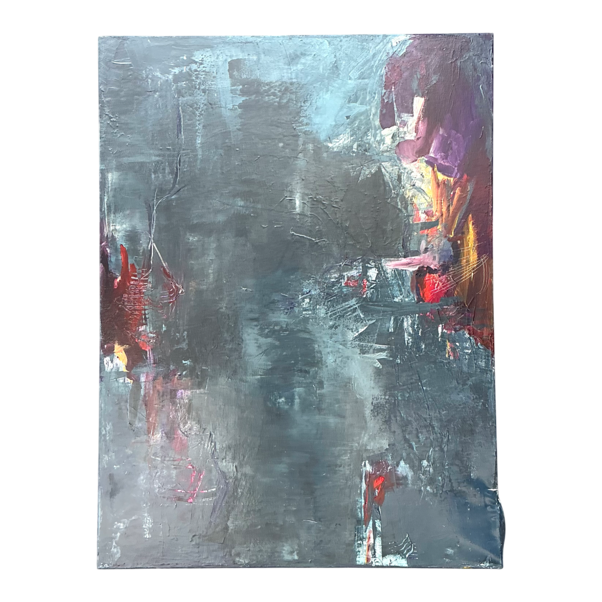 Vintage Abstract Expressionist Oil Painting