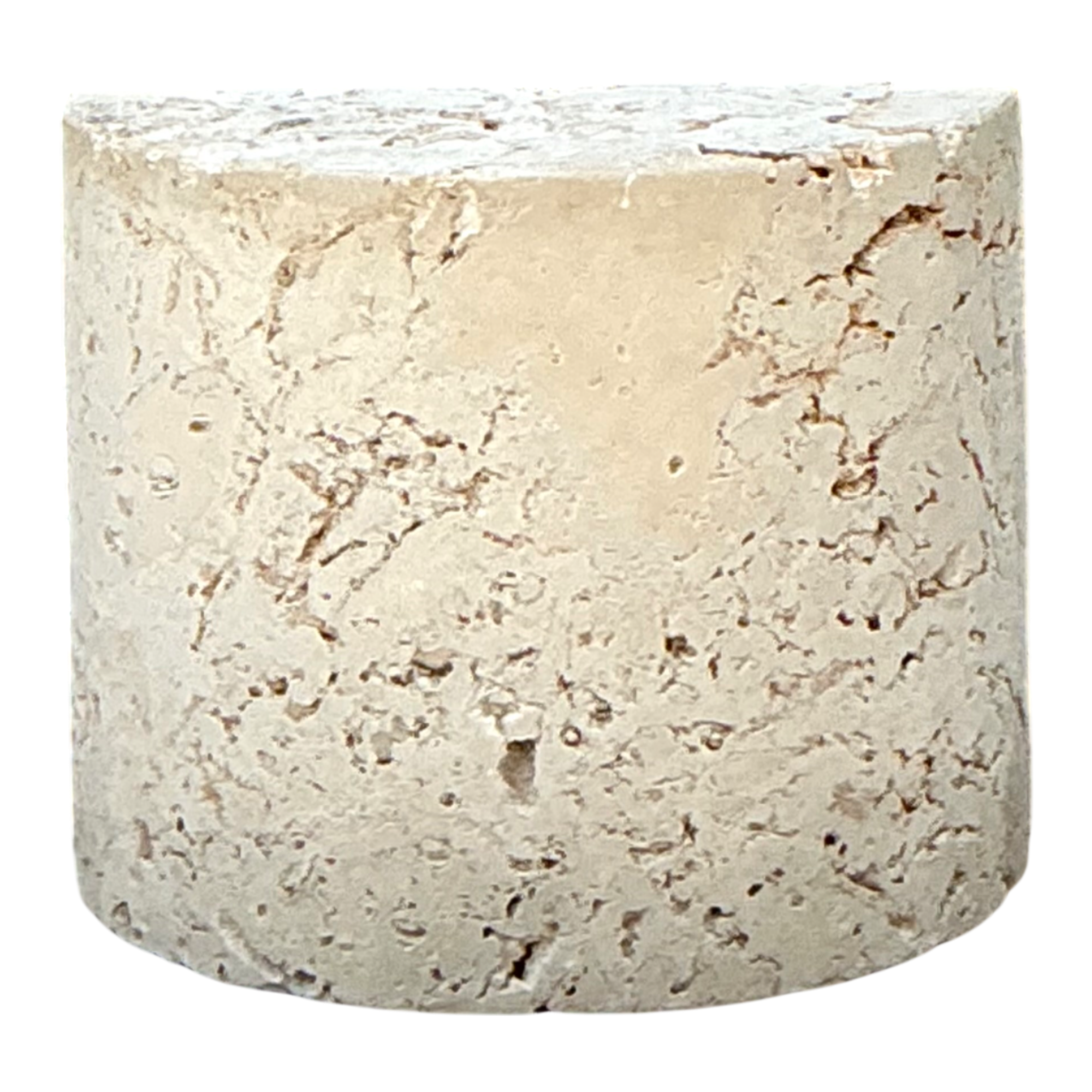 Vintage Coquina Stone Accent Table - Detail view