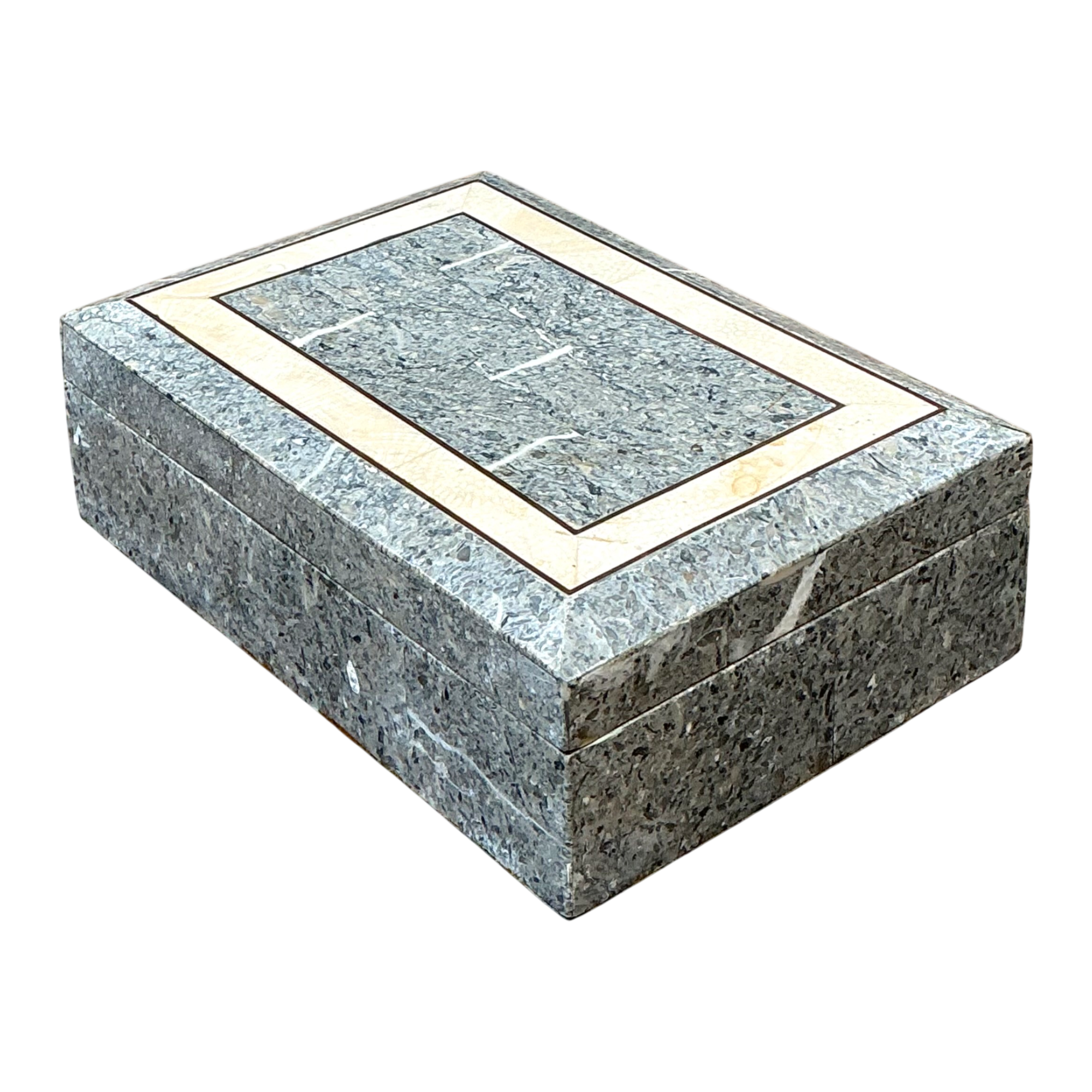 Vintage Tessellated Stone Trinket Box — additional photo 1