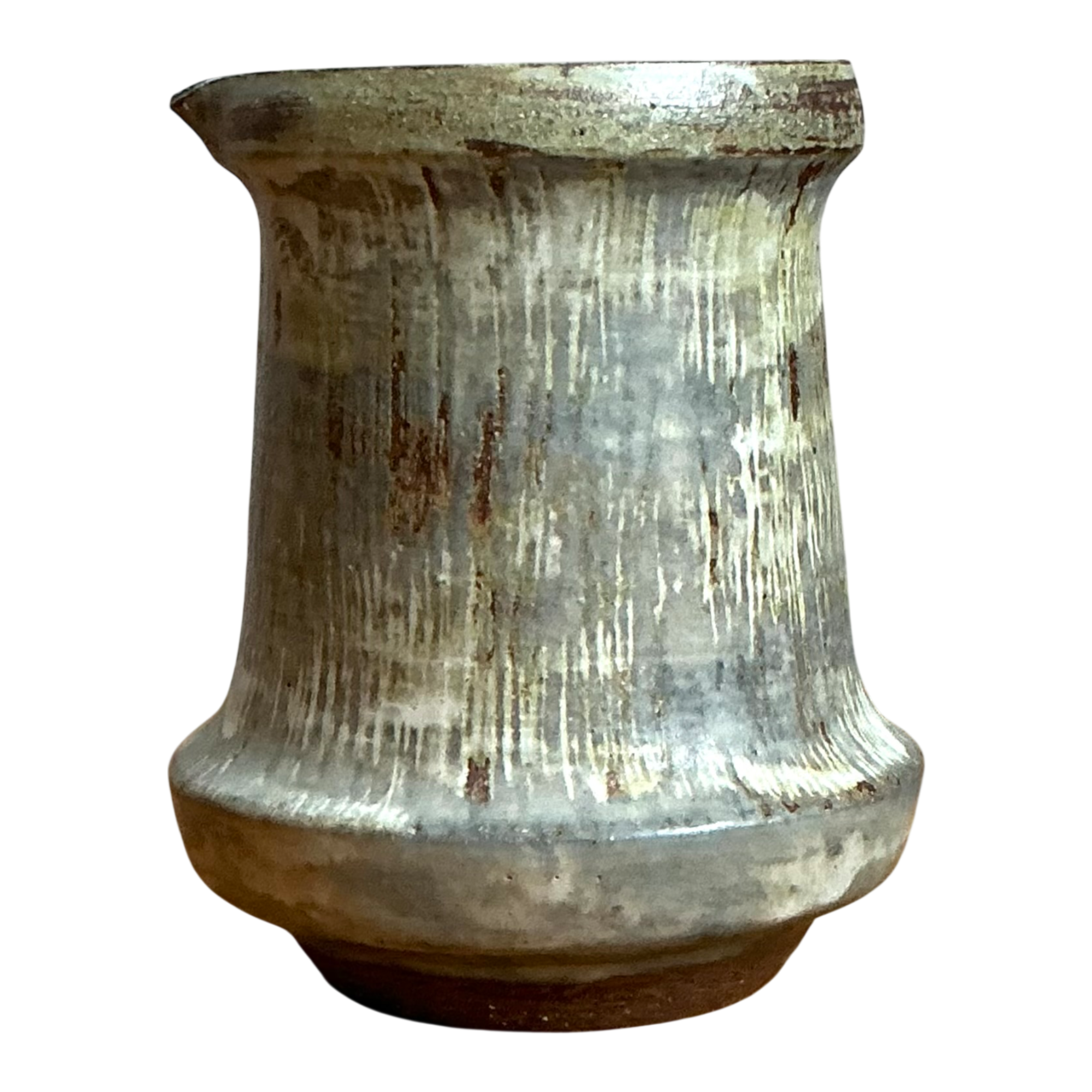 Vintage Drip Glaze Ceramic Pitcher — additional photo 1
