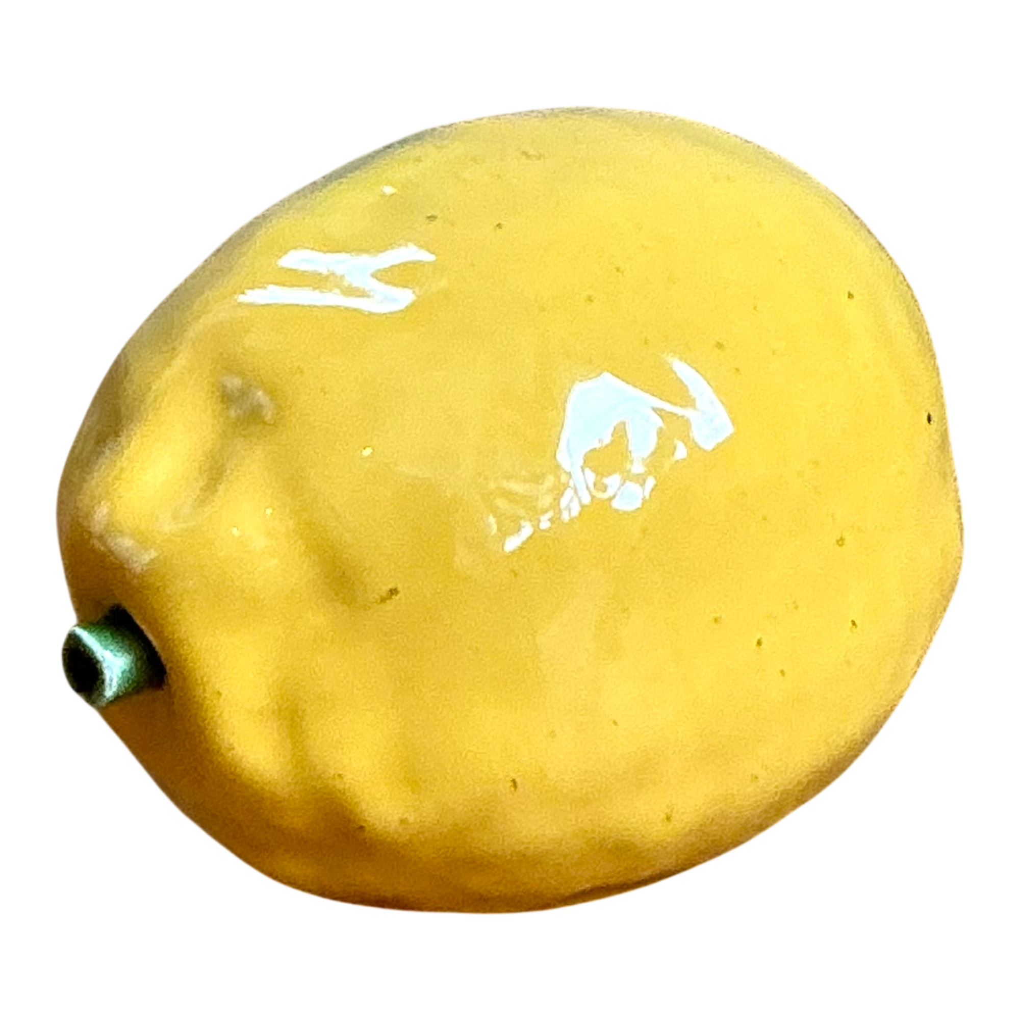 Vintage Italian Yellow Ceramic Lemon — additional photo 1