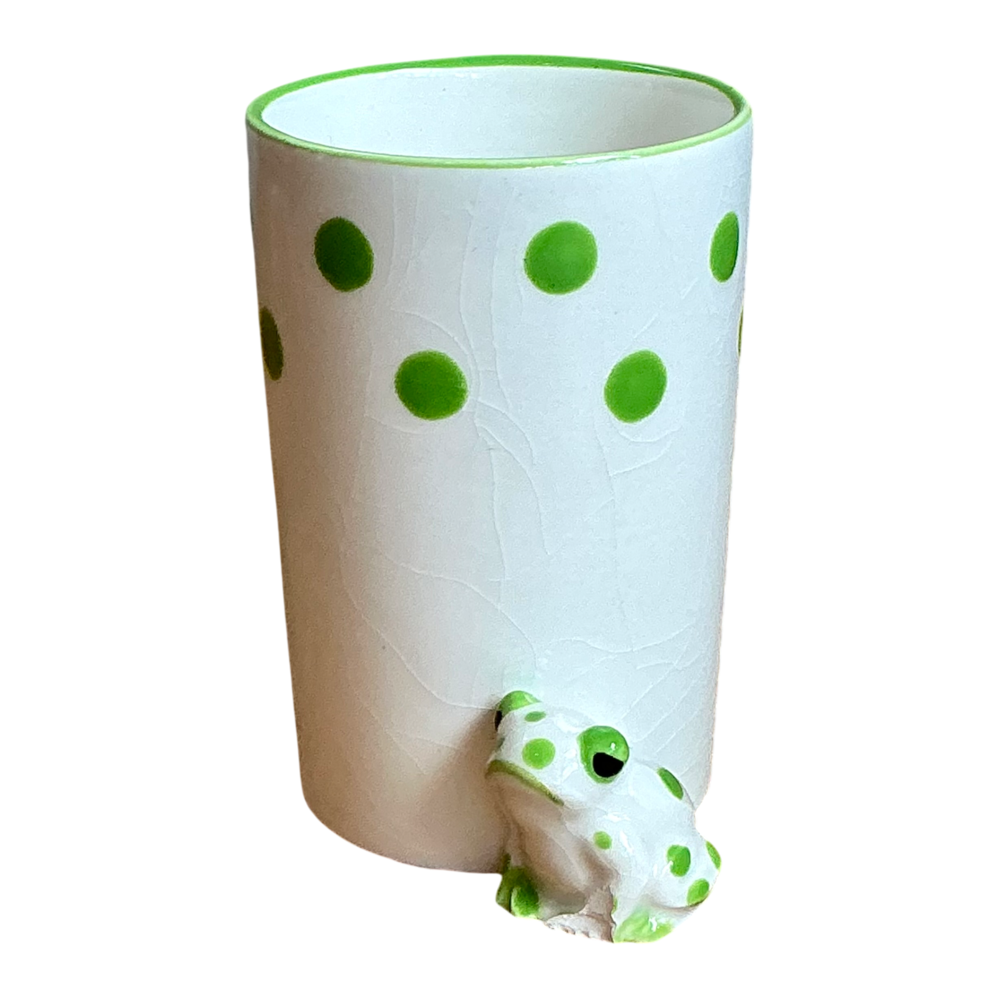 Design Studio Green Polka Dot Frog Vase — additional photo 1
