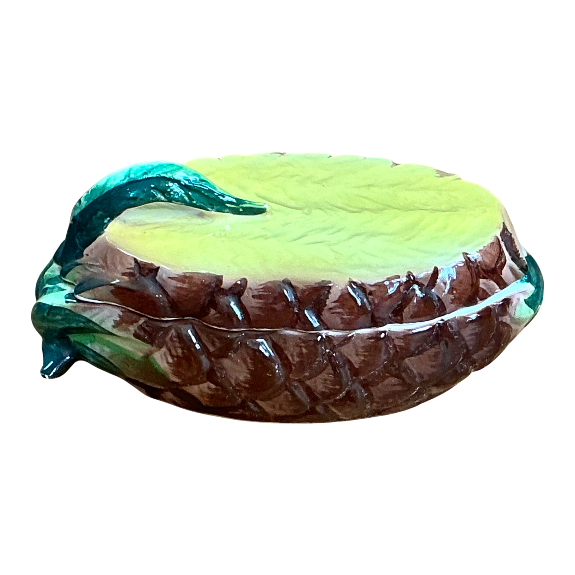 Vintage Lefton Tropical Ceramic Pineapple Dish — additional photo 1
