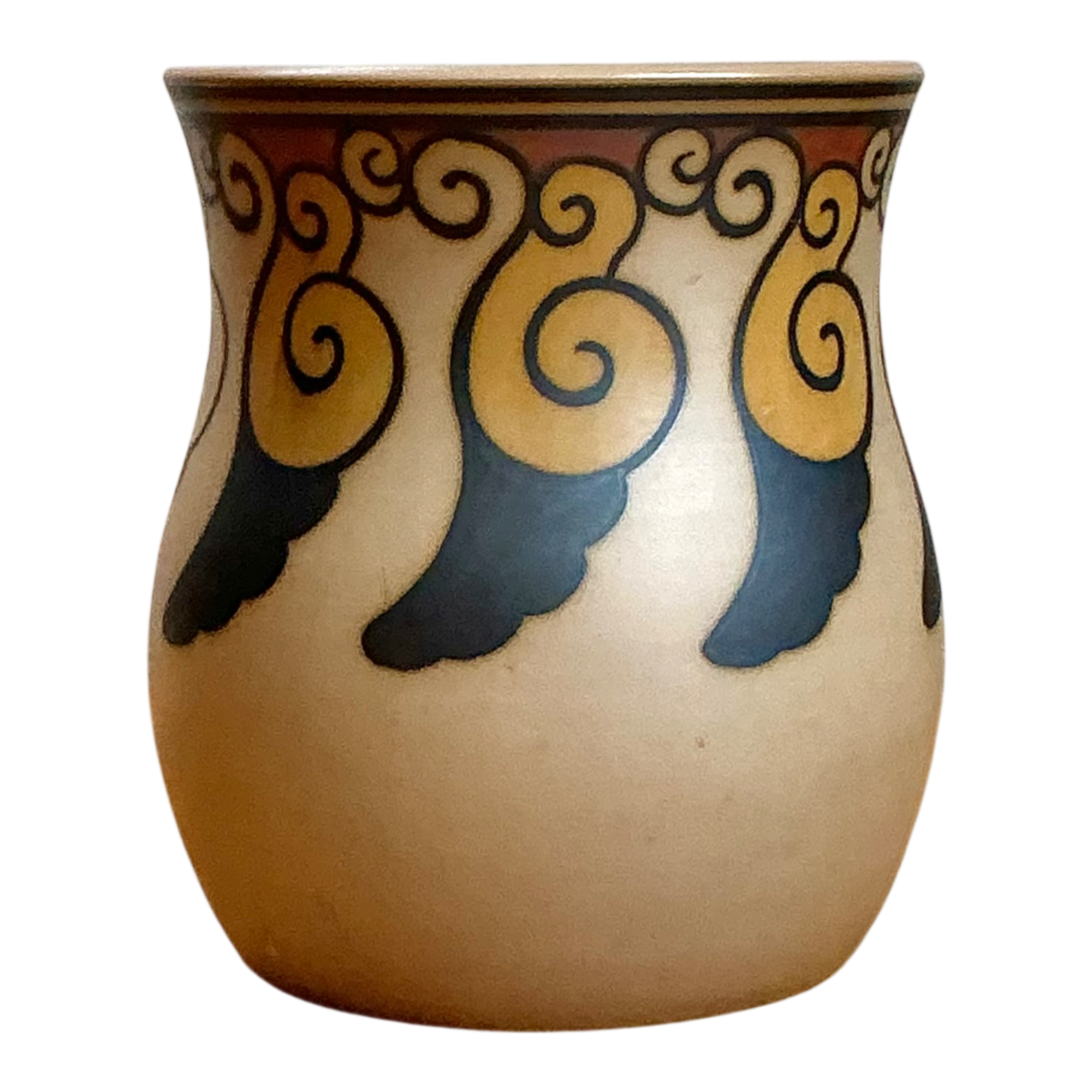 Vintage Swirl Motif Ceramic Vase — additional photo 1