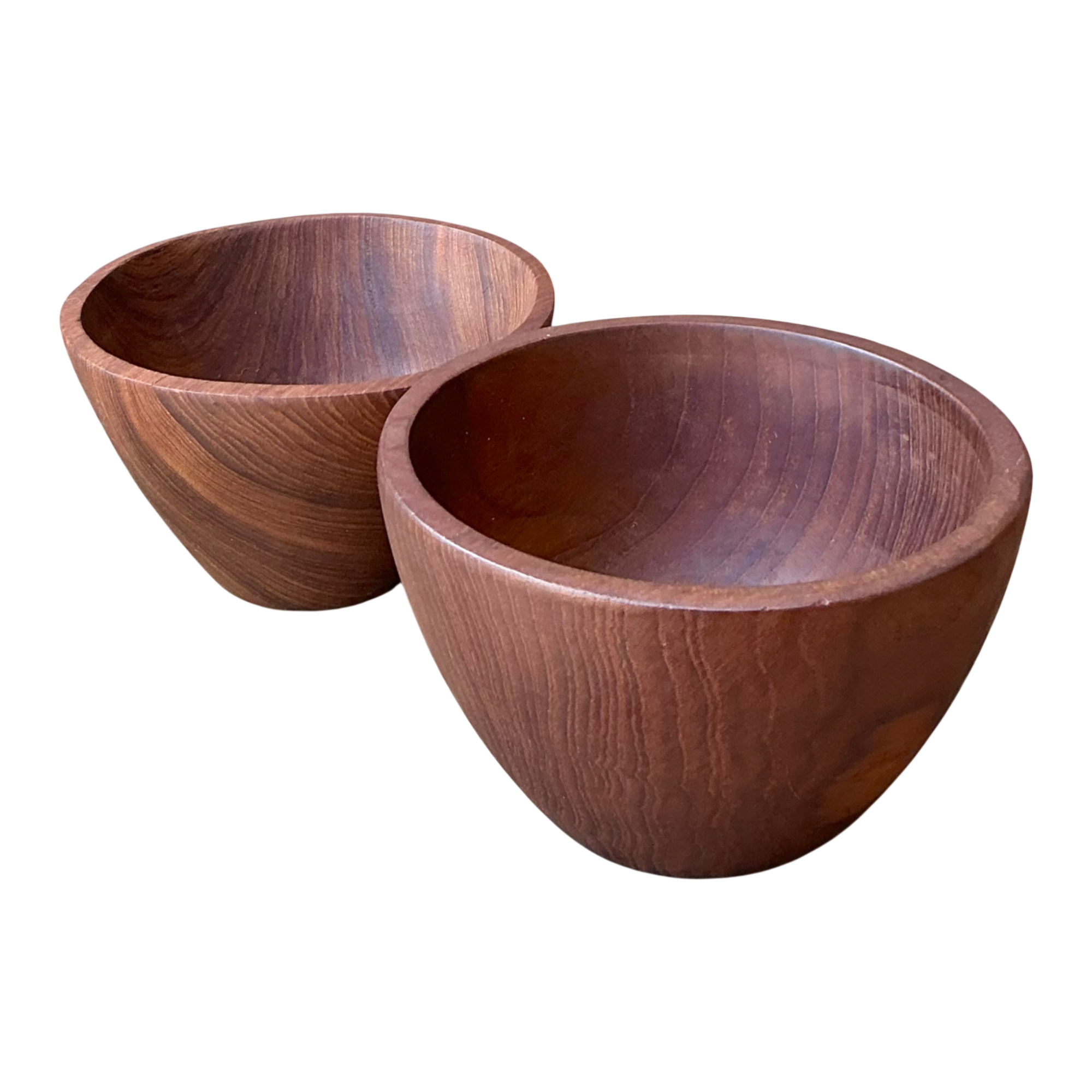 Vintage Mid-Century Teak Wood Serving Bowls — additional photo 1