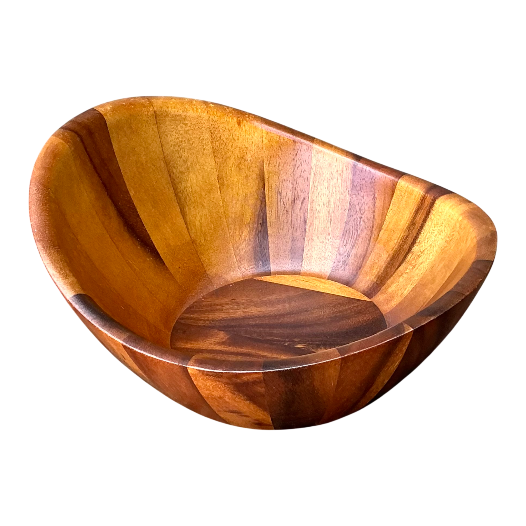 Vintage Mid-Century Teak Wood Salad Bowl — additional photo 1