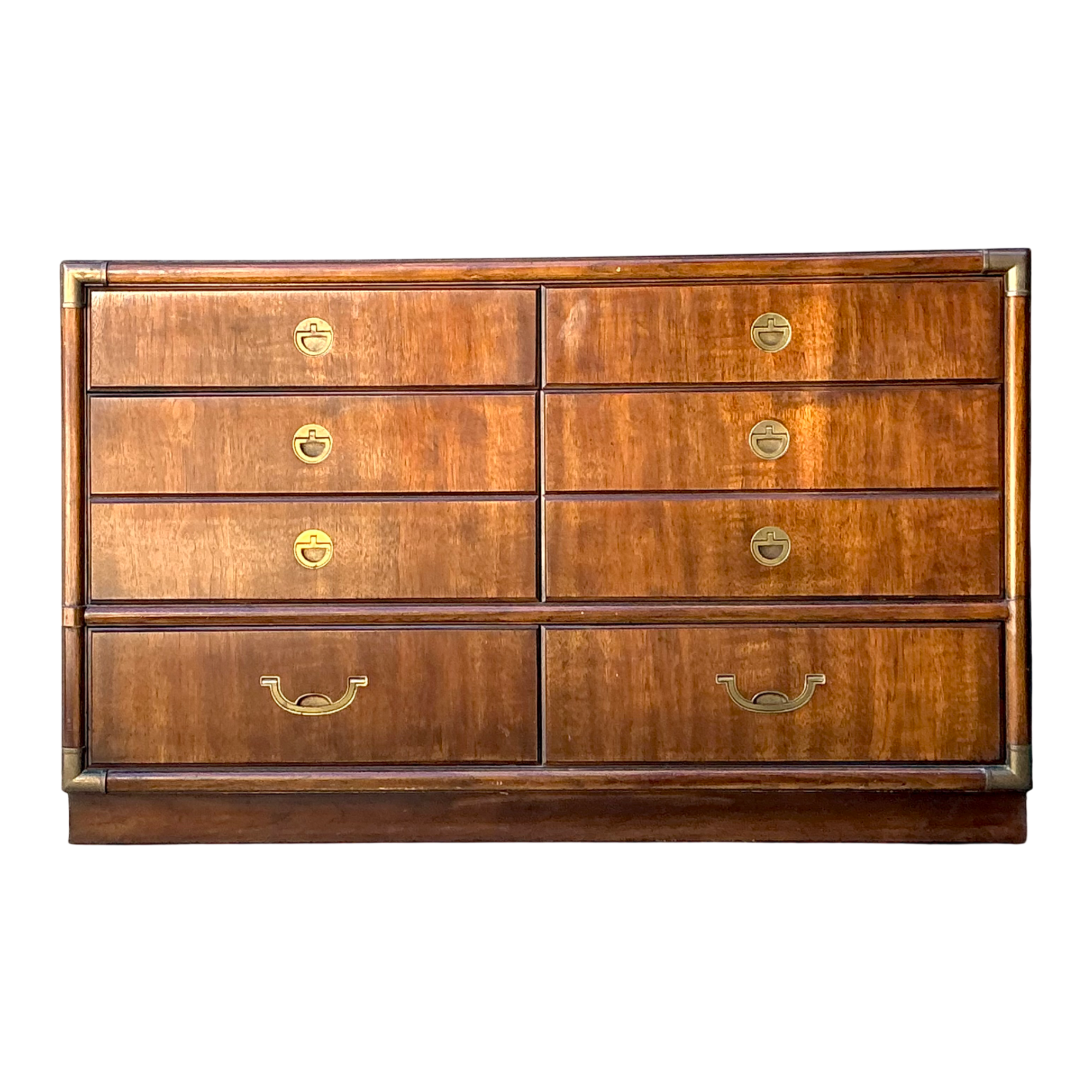 Vintage Drexel Wood and Metal Campaign Dresser — additional photo 1