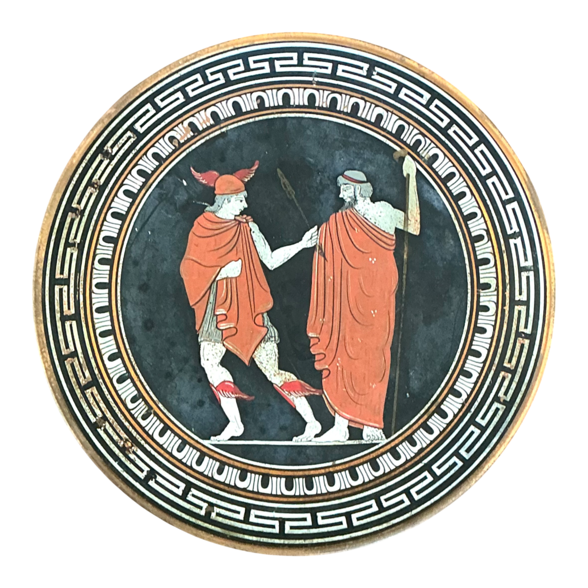 Vintage Greek Mythology Metal Plate — additional photo 1