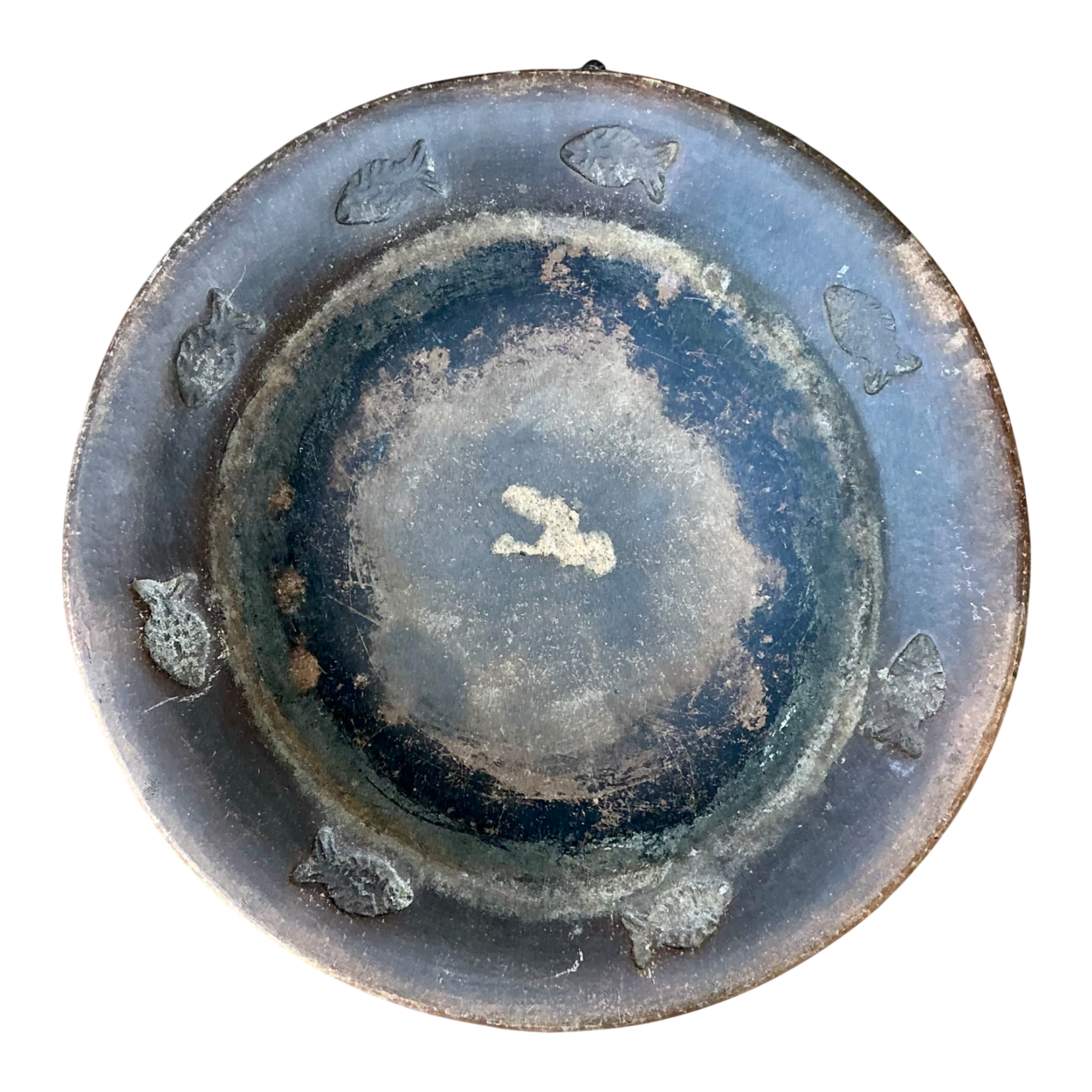 Vintage Rustic Ceramic Fish Plate — additional photo 1