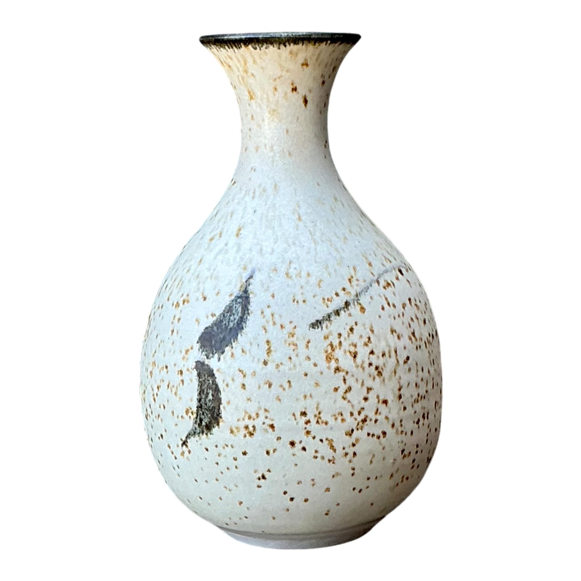 Vintage Studio Pottery Speckled Vase — additional photo 1