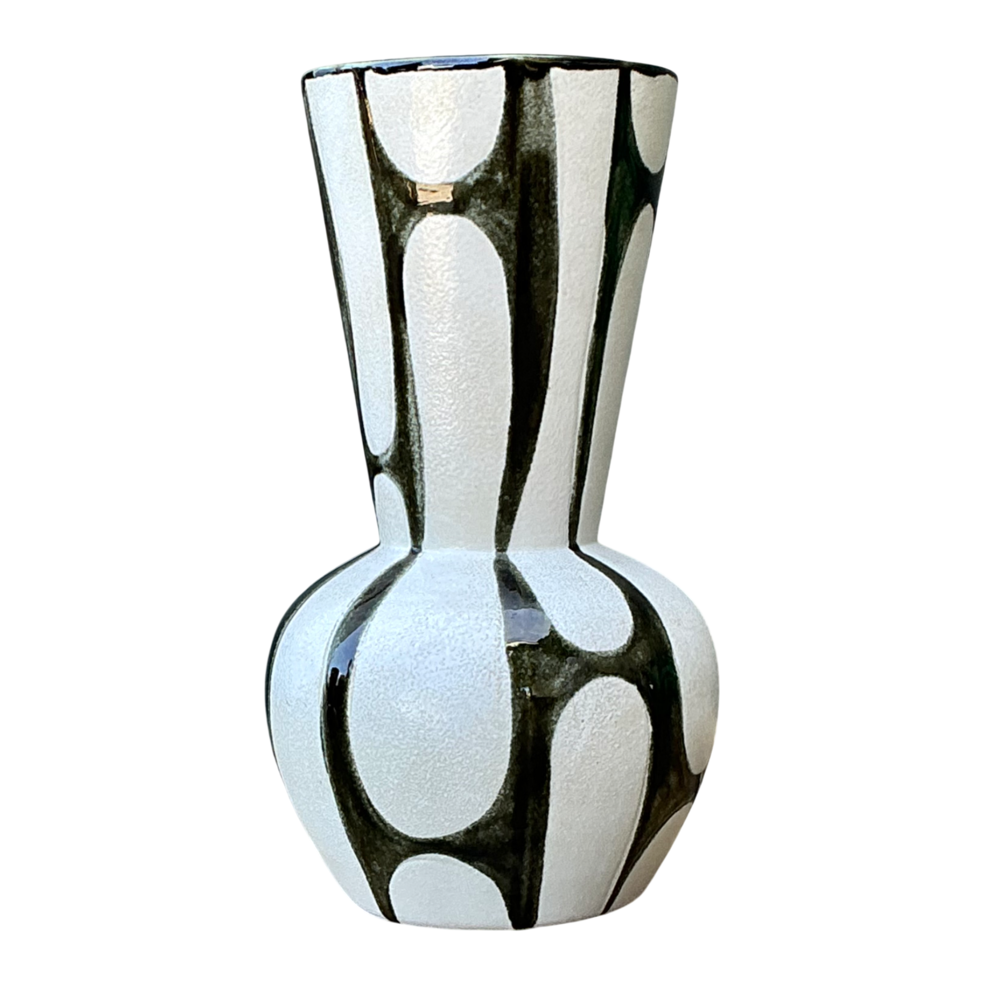 Vintage Abstract Design Ceramic Vase — additional photo 1