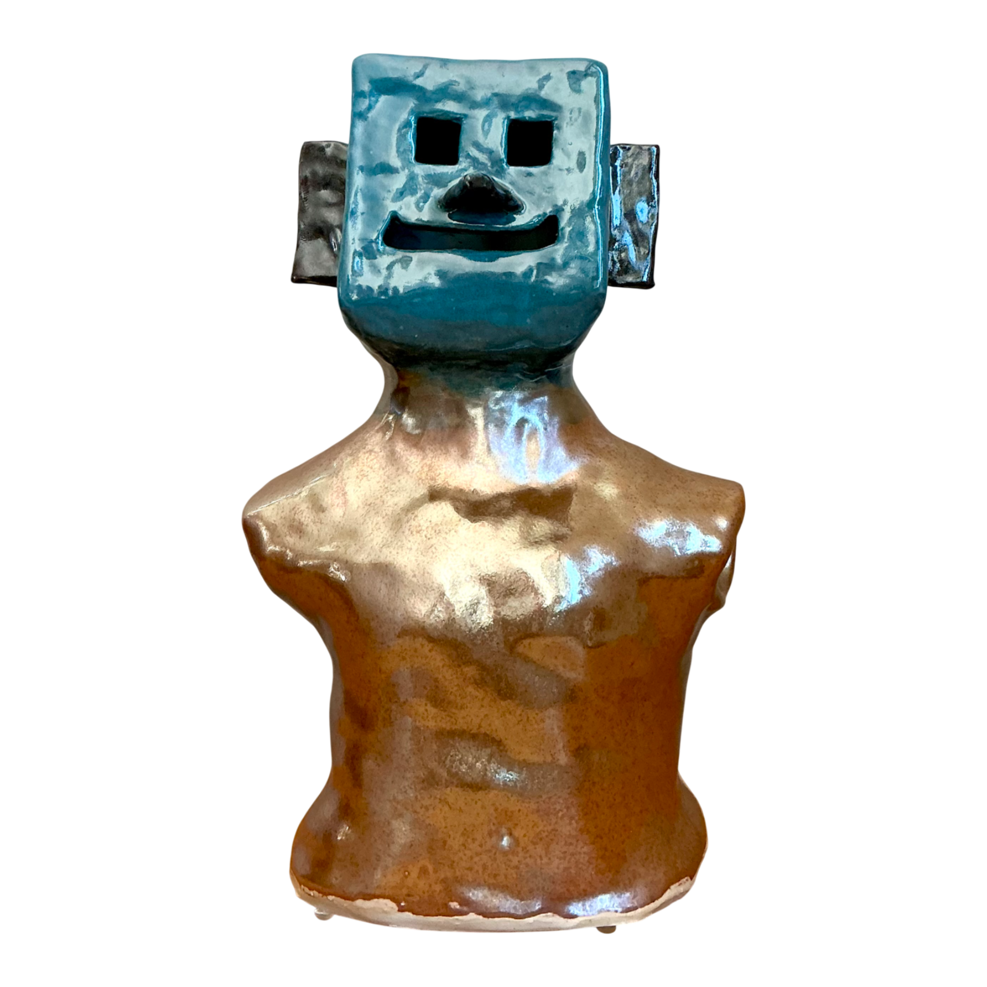 Vintage Abstract Ceramic Bust Sculpture — additional photo 1