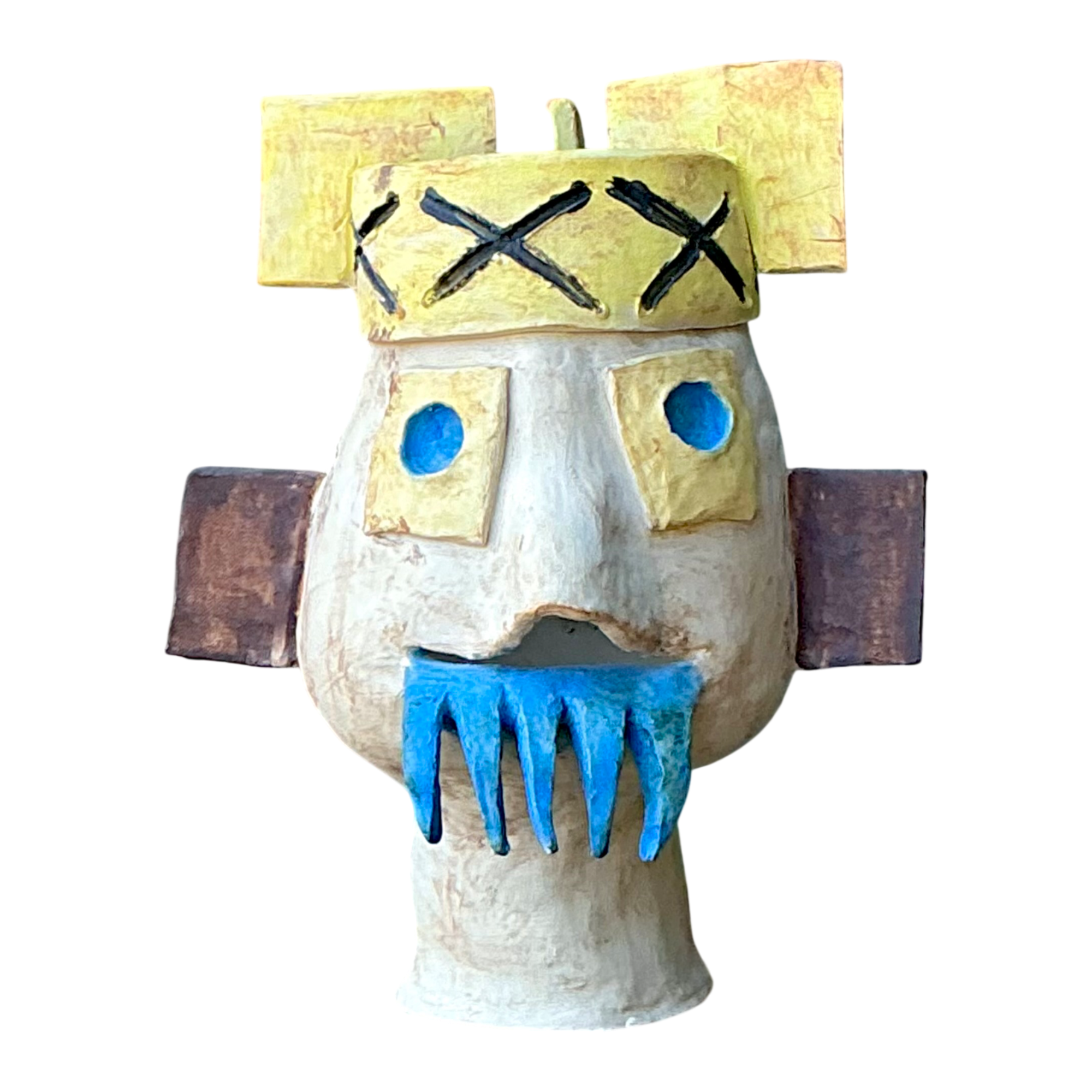 Vintage Abstract Ceramic Bust Sculpture — additional photo 1
