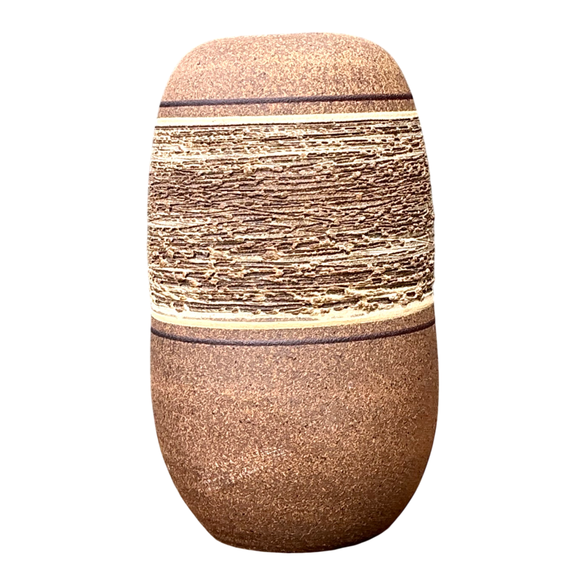 Vintage Textured Studio Pottery Vase — additional photo 1