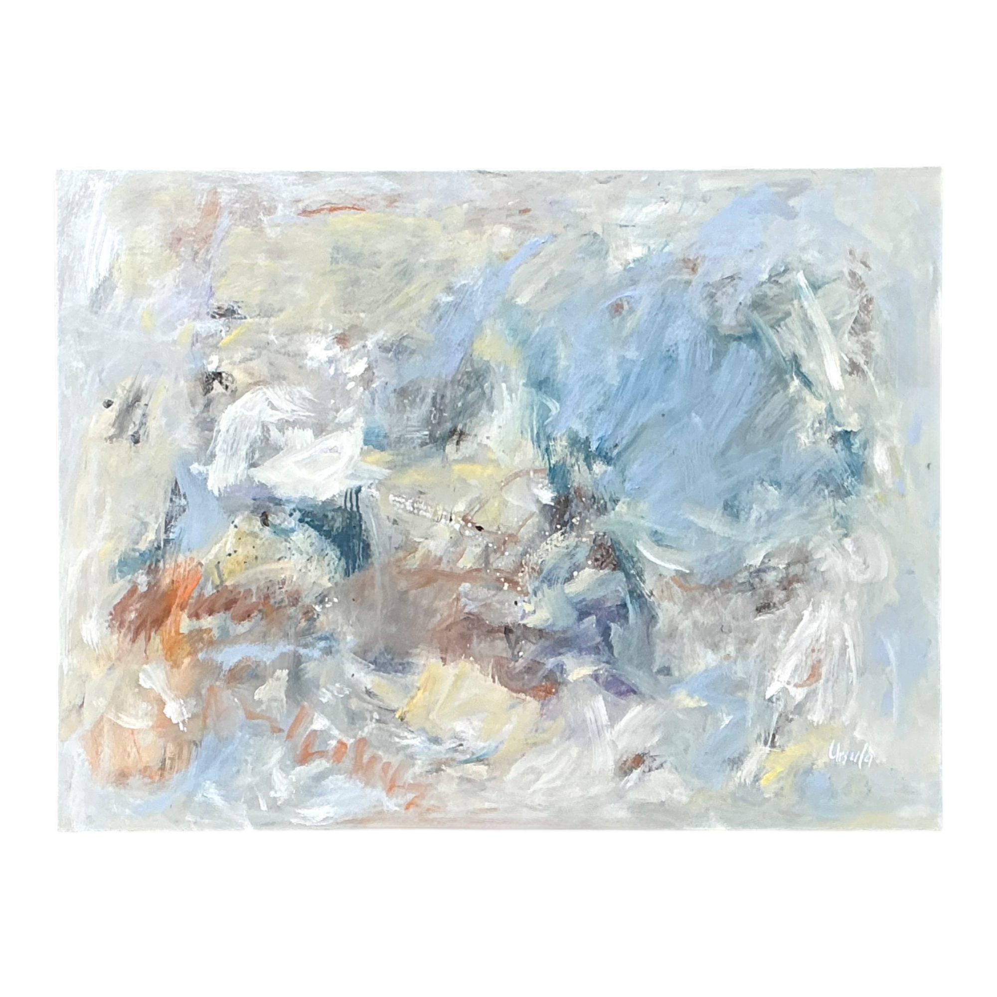 Vintage Abstract Oil Painting on Canvas — additional photo 1