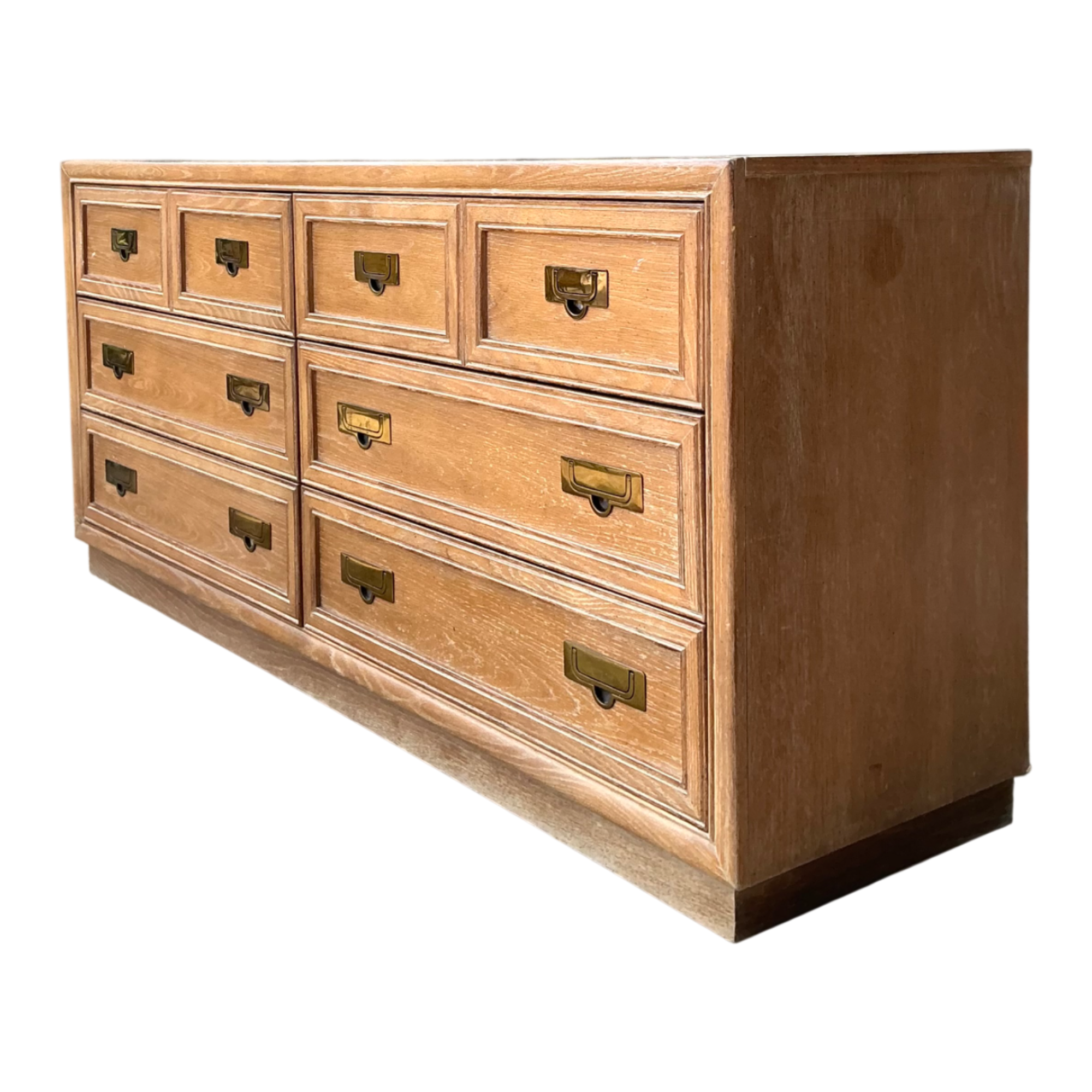 Vintage Brass Handle Campaign Dresser — additional photo 1
