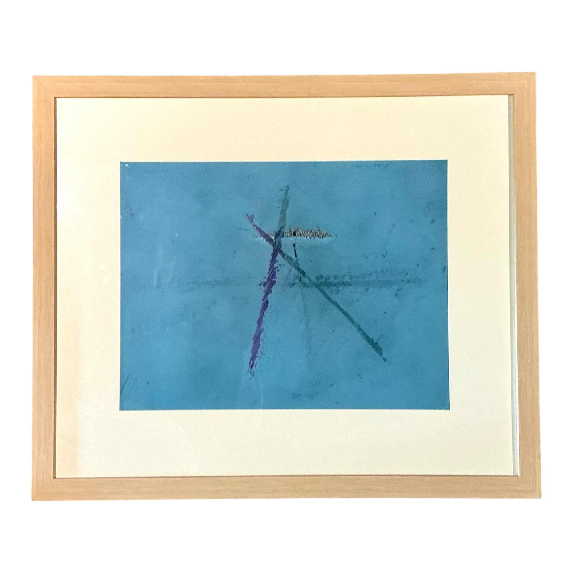 Vintage Original Abstract Oil Paining On Paper — additional photo 1