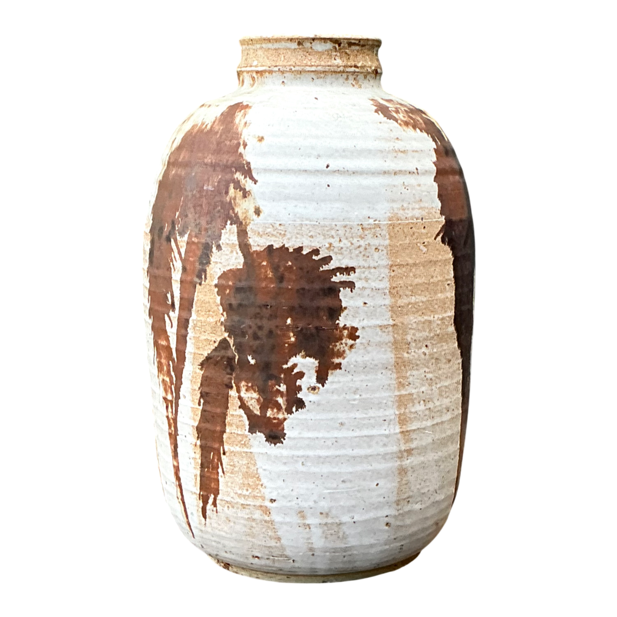 Vintage Abstract Stoneware Vase — additional photo 1