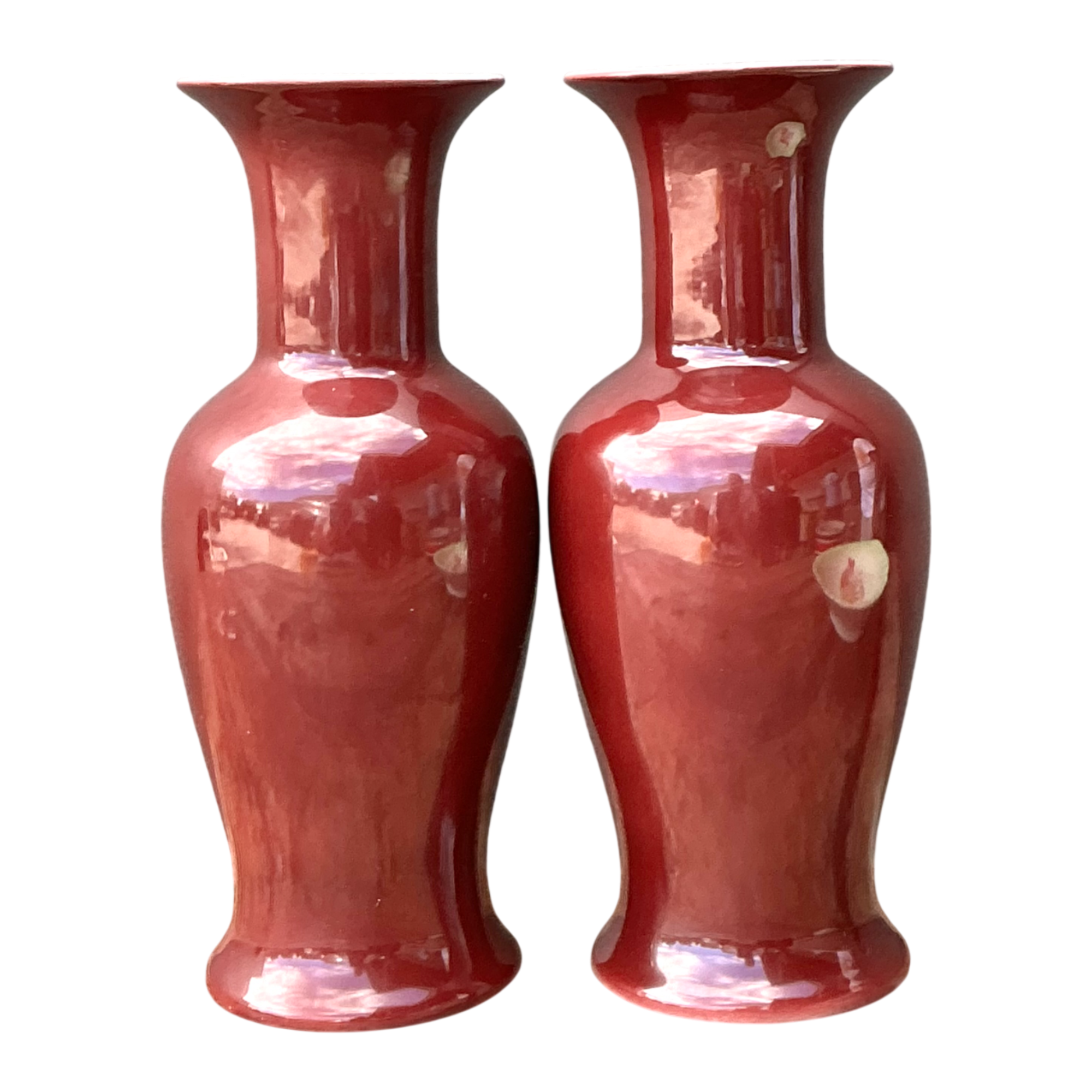 Vintage Chocolate Ceramic Vases - A Pair — additional photo 1
