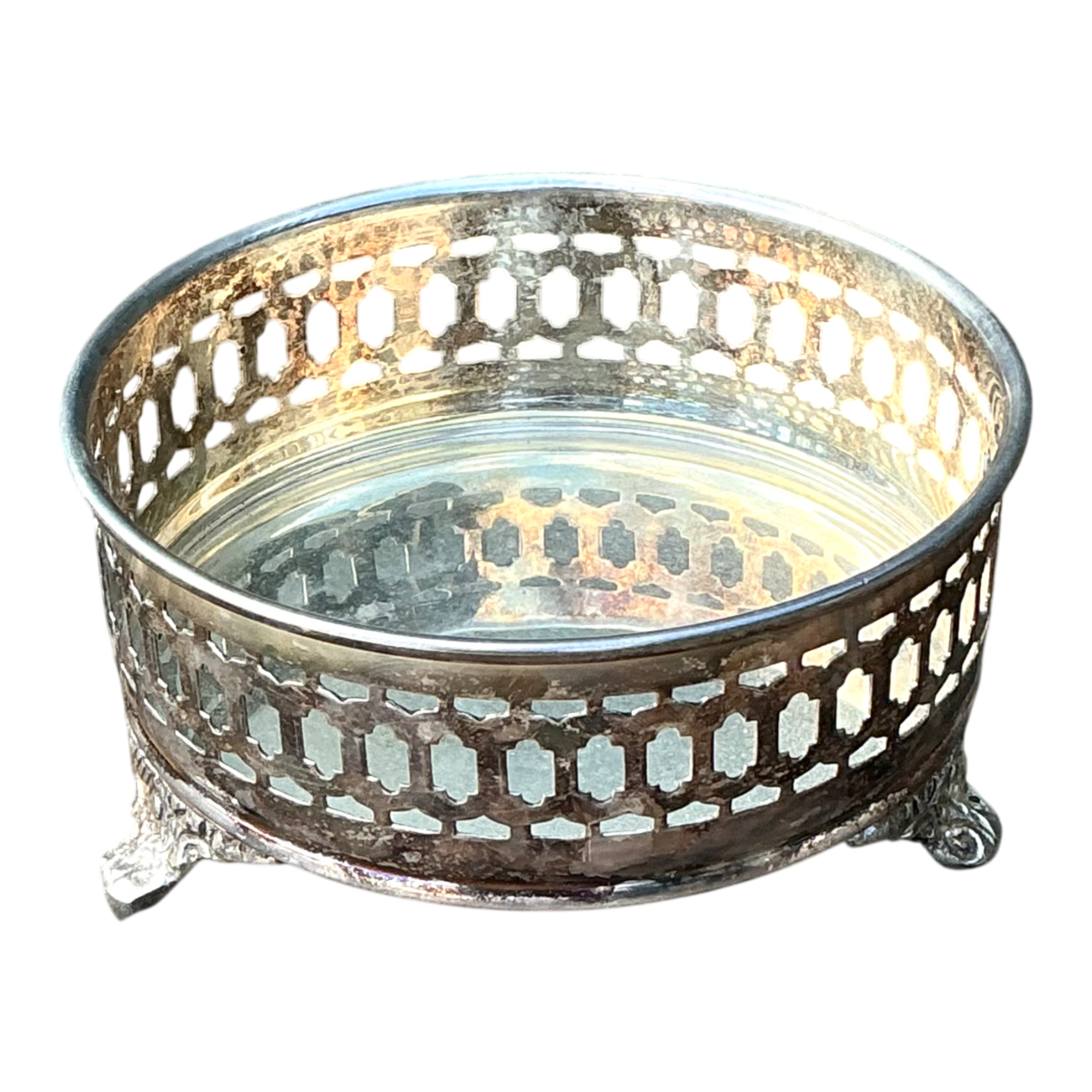 Vintage Silver Plate Wine Coaster — additional photo 1
