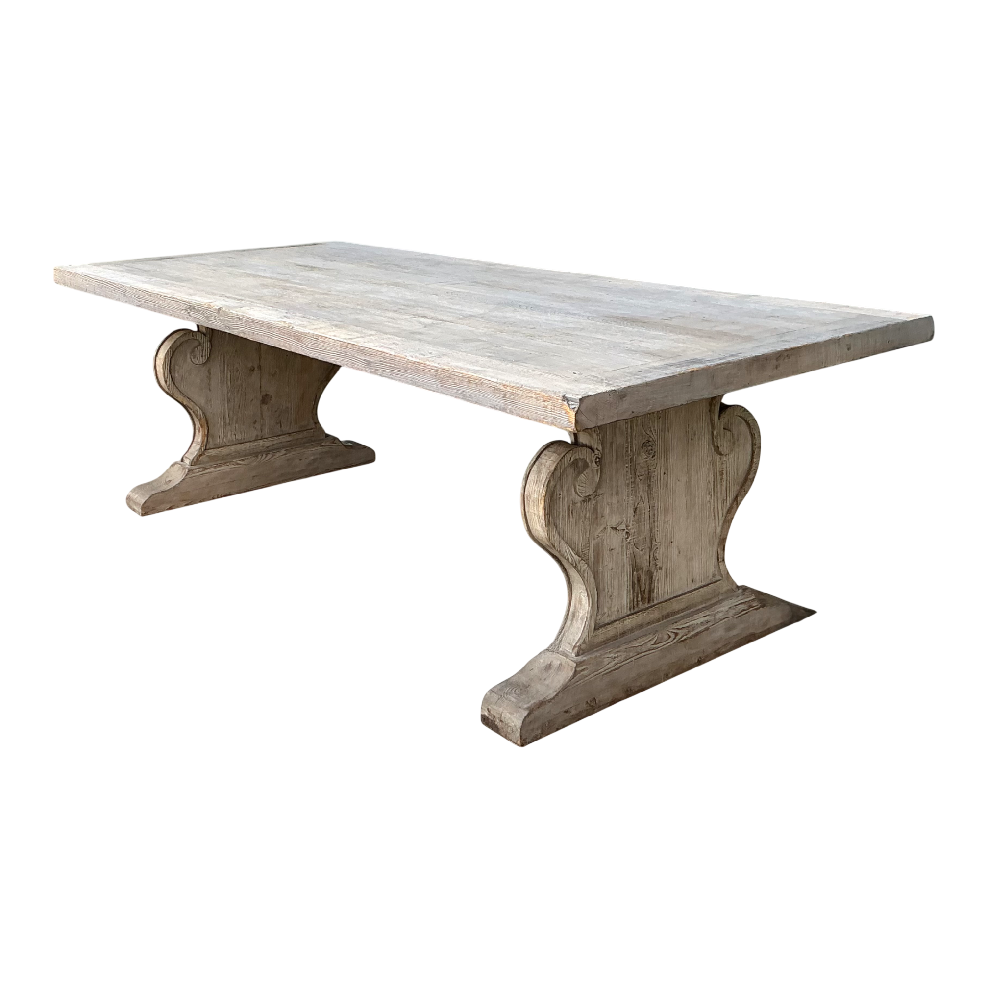 Vintage Sculptural Wood Dining Table — additional photo 1