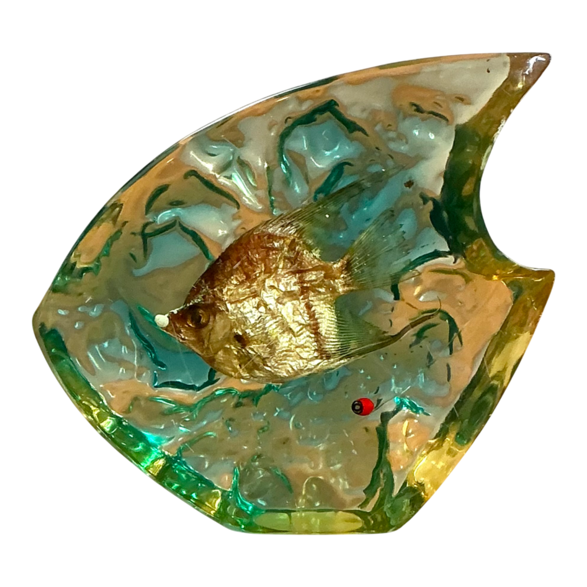 Vintage Italian Lucite Fish Sculpture — additional photo 1