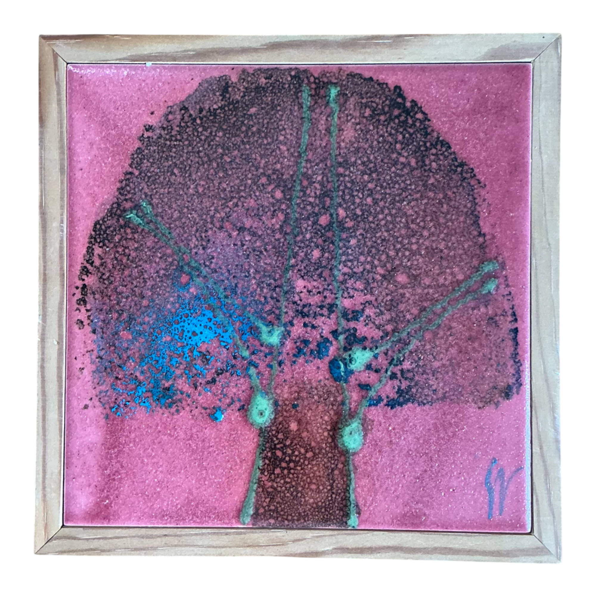 Vintage Abstract Ceramic Tile Art — additional photo 1
