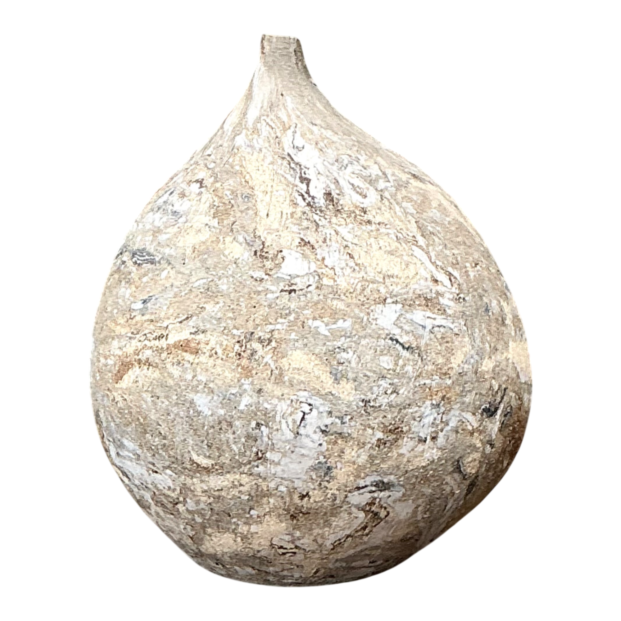Vintage Textured Ceramic Pottery Vase — additional photo 1