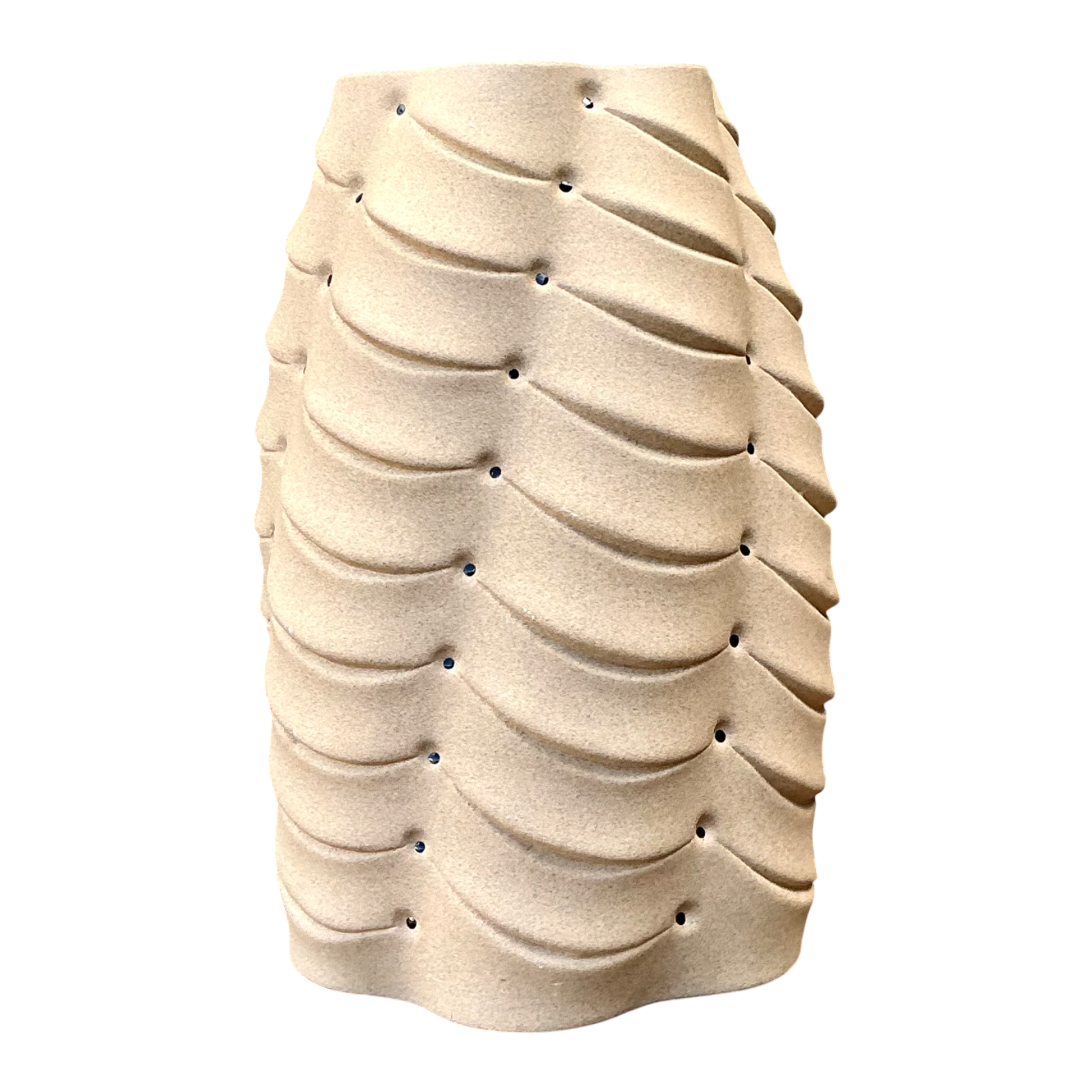 Vintage Sculptural Ceramic Vase With Crystal Points — additional photo 1