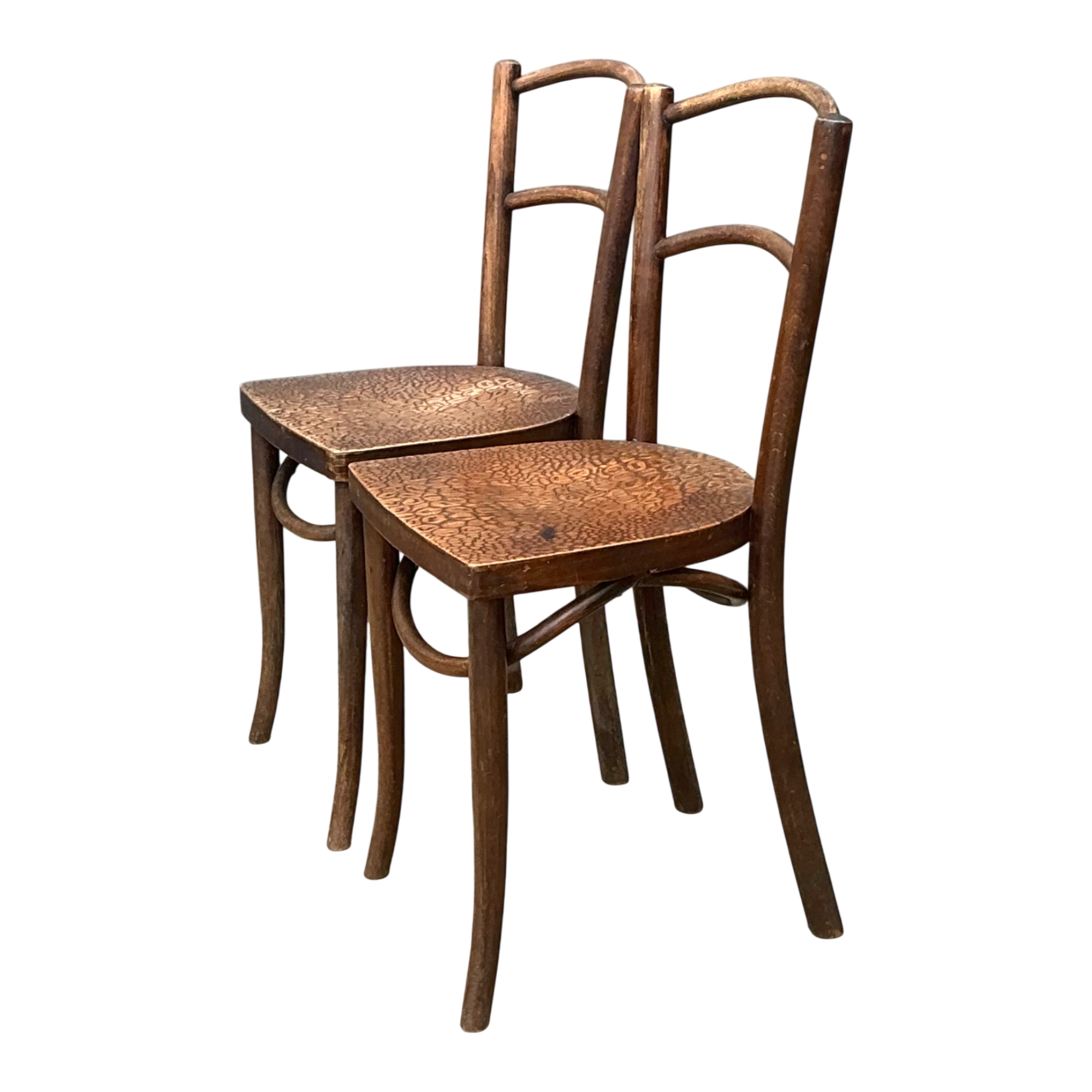Vintage Carved Crocodile Wood Dining Chairs - A Pair — additional photo 1