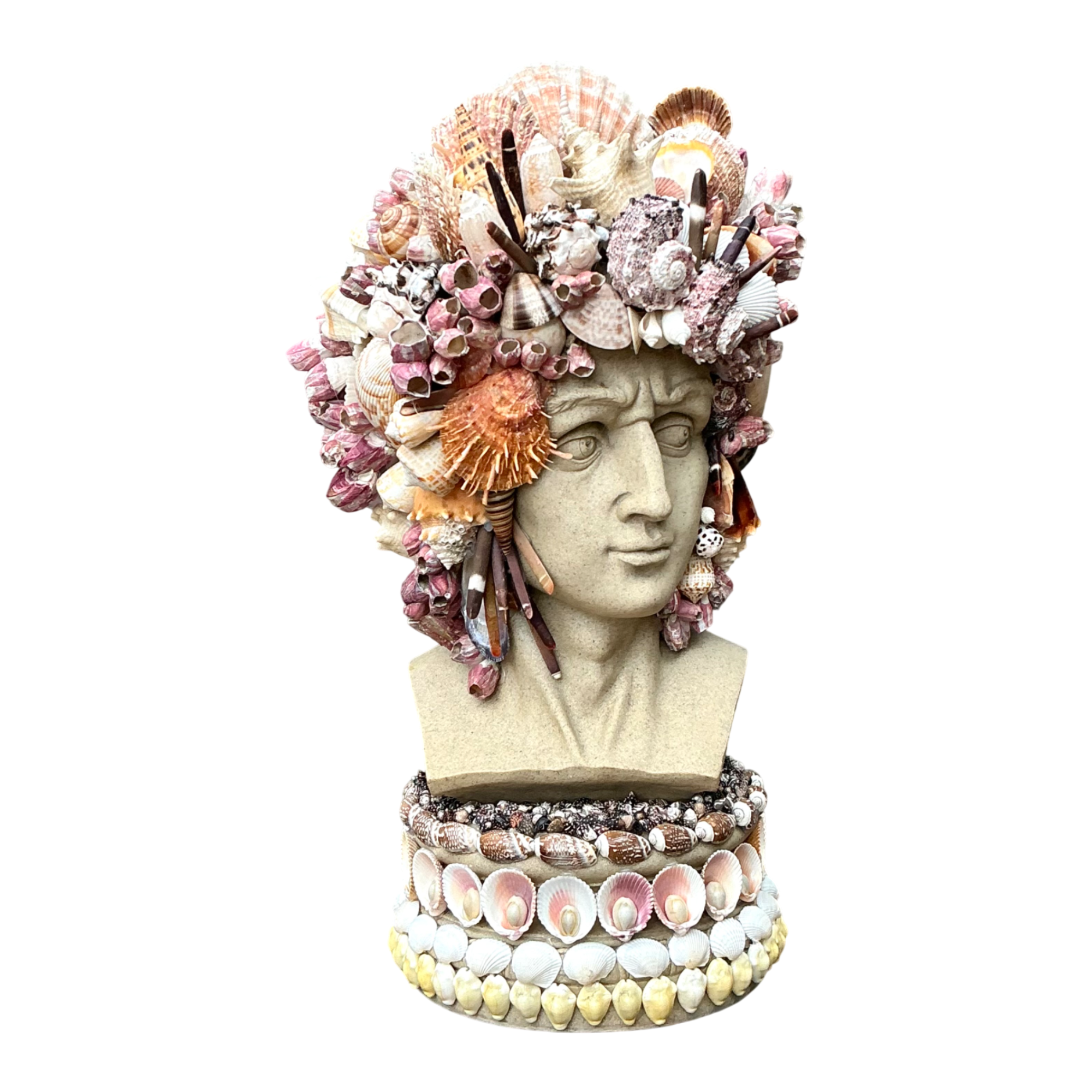 Vintage Coastal Shell Embellished Bust — additional photo 1
