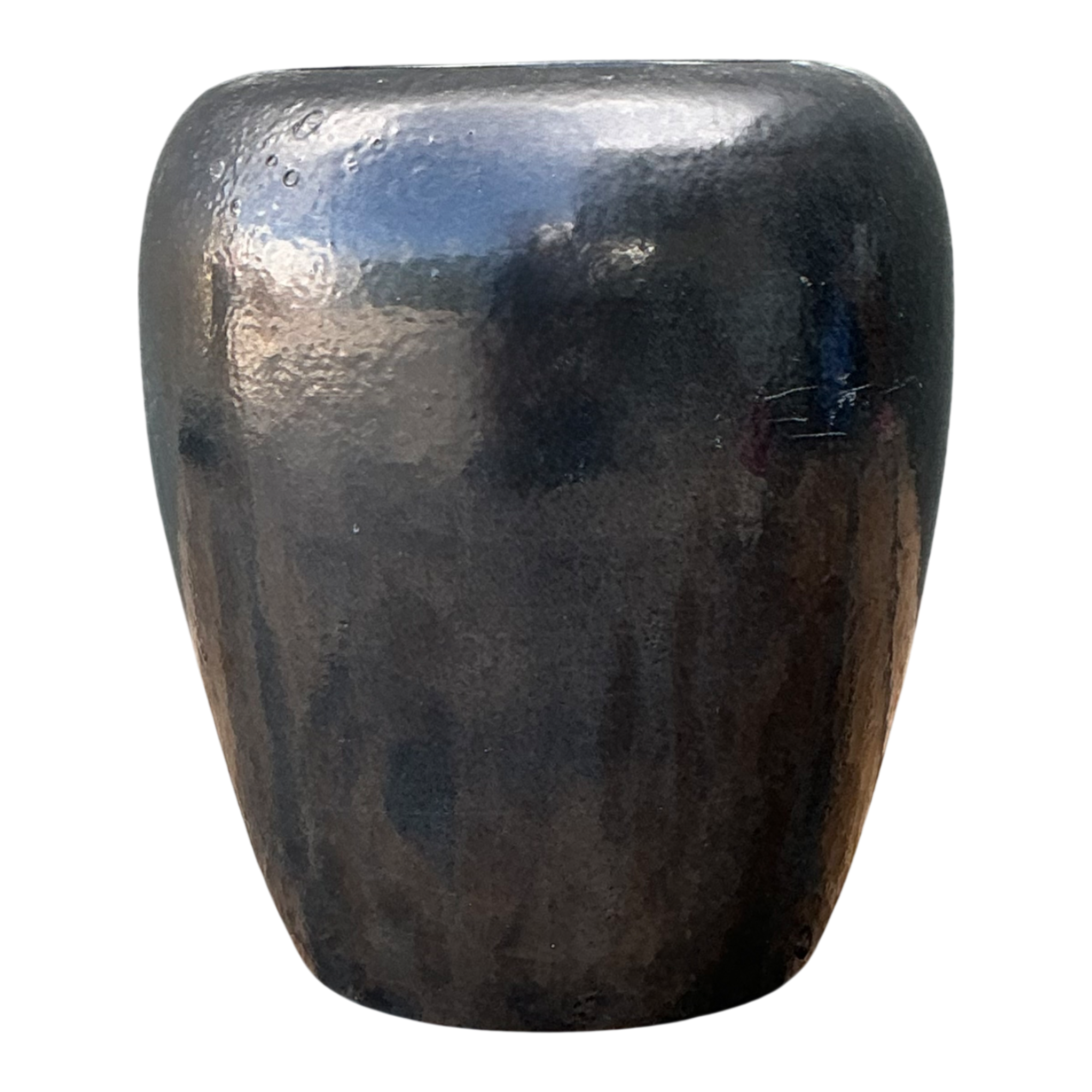 Vintage Glazed Ceramic Pottery Vase