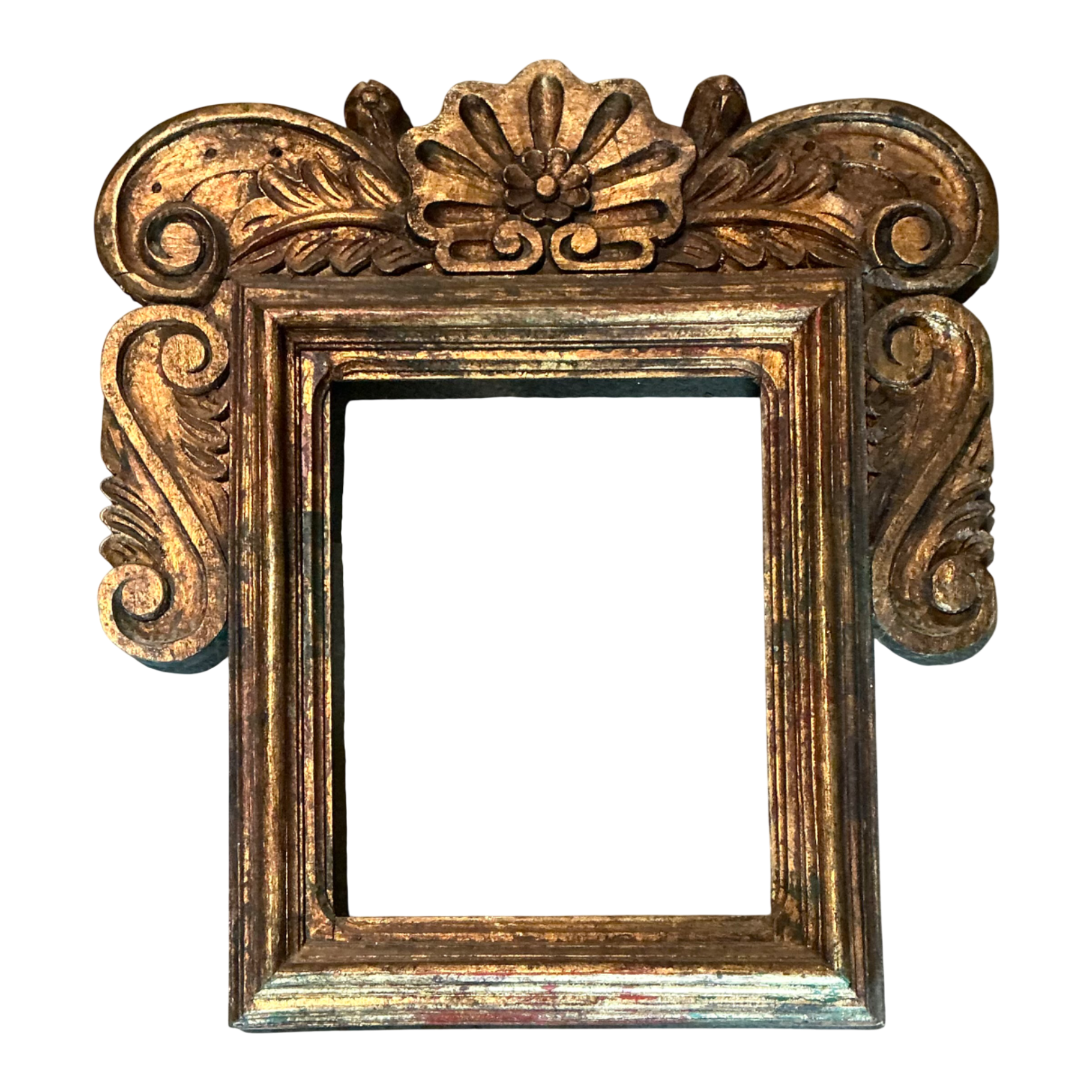 Vintage Spanish Carved Wood Gilt Frame
