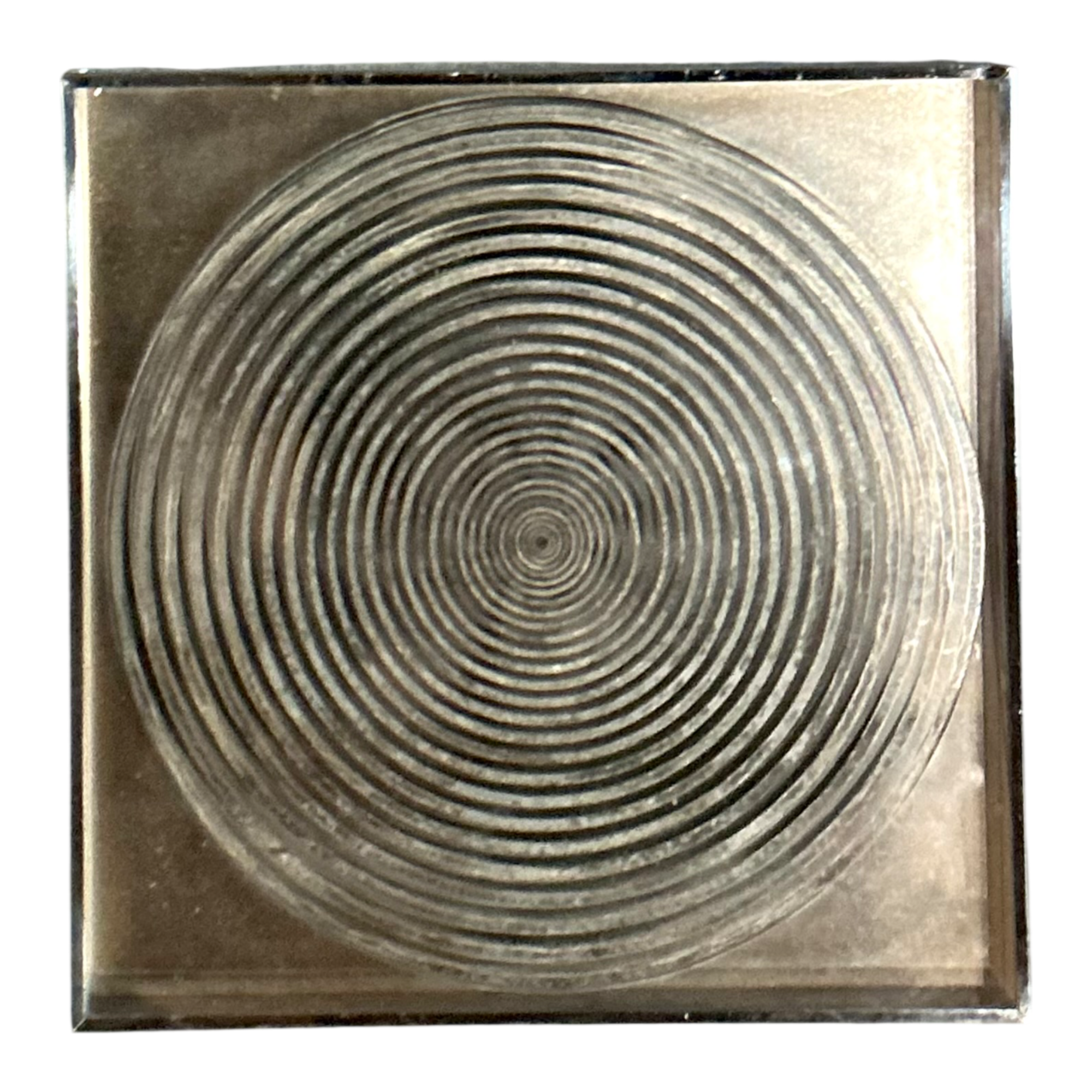 Vintage Geometric Metal and Mirror