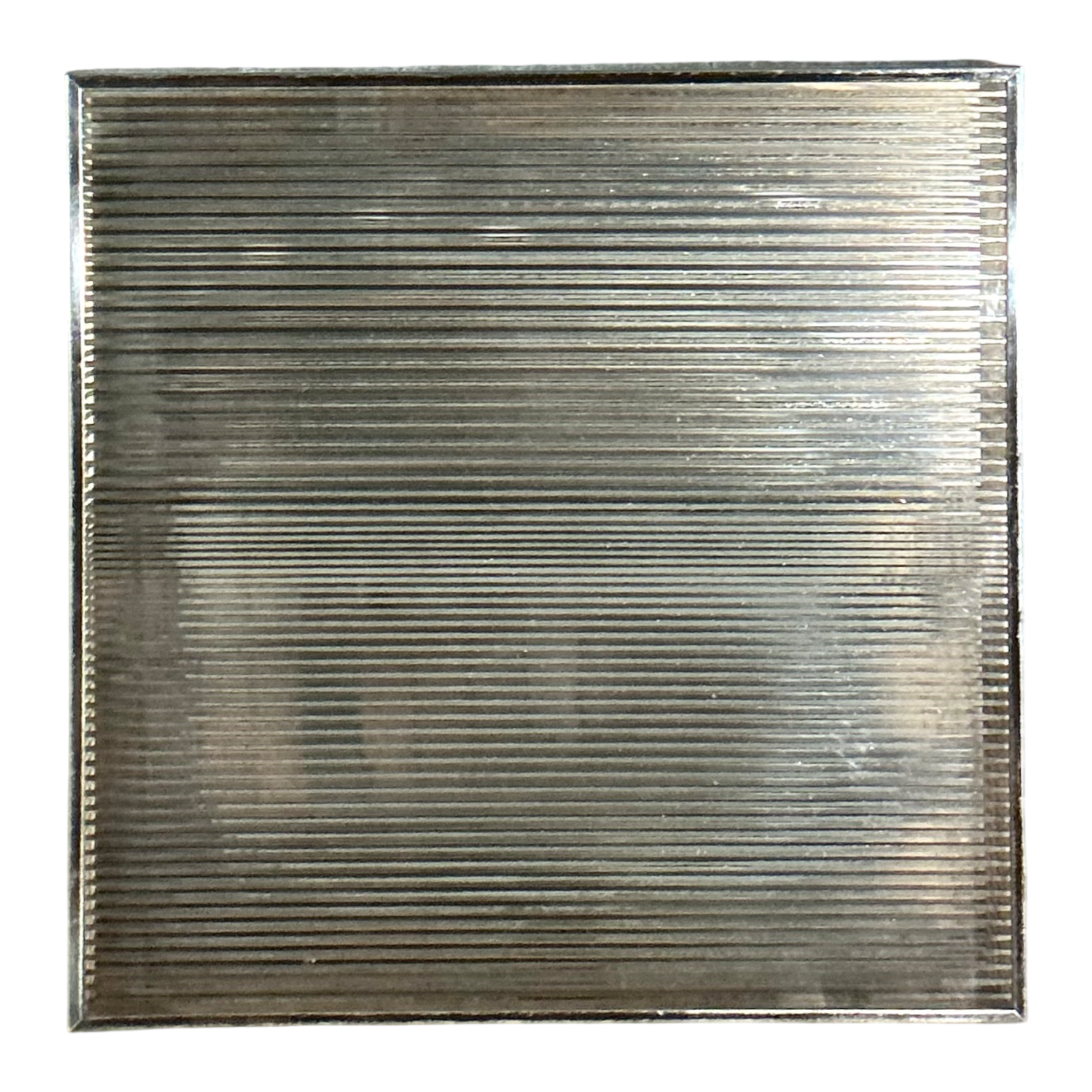 Vintage Geometric Metal and Mirrored Glass