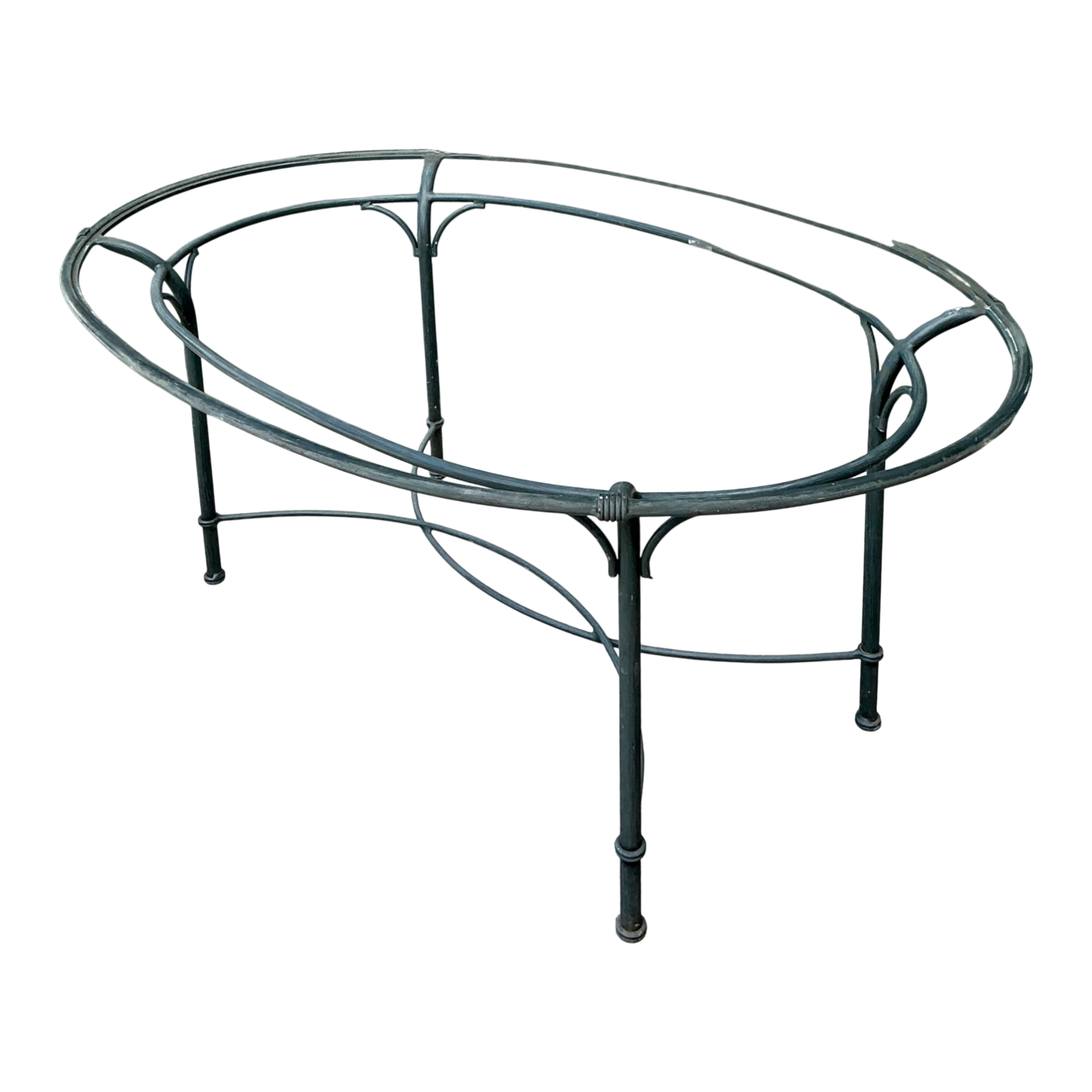 Brown Jordan Vintage Metal Oval Table