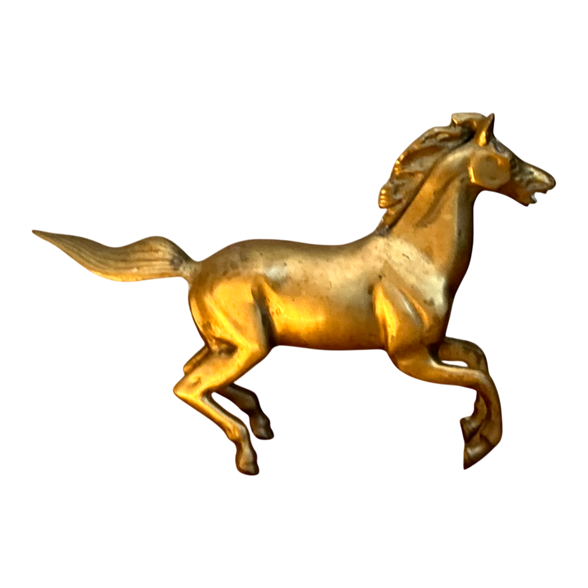 Vintage Brass Running Horse
