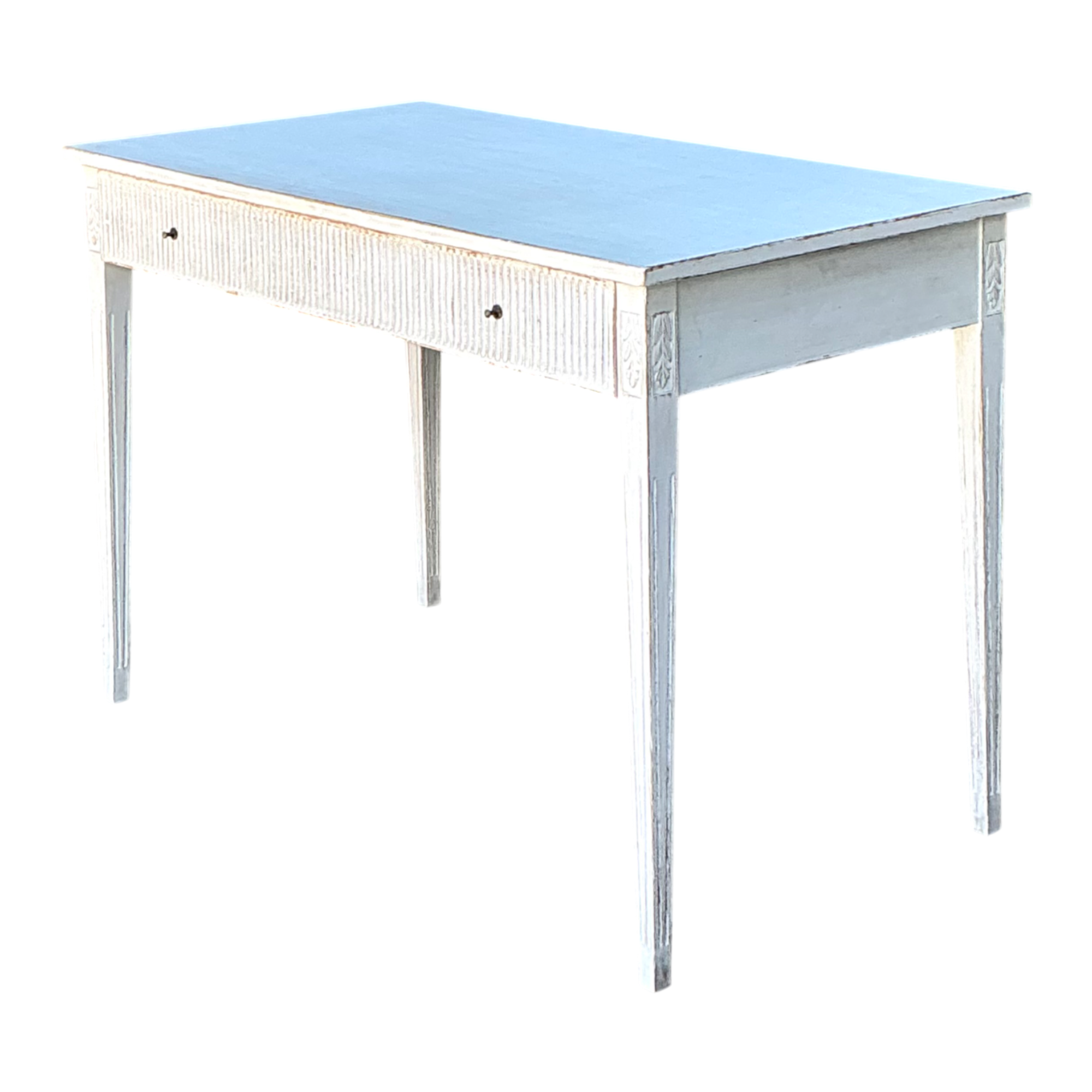 Vintage Painted Wood Writing Desk