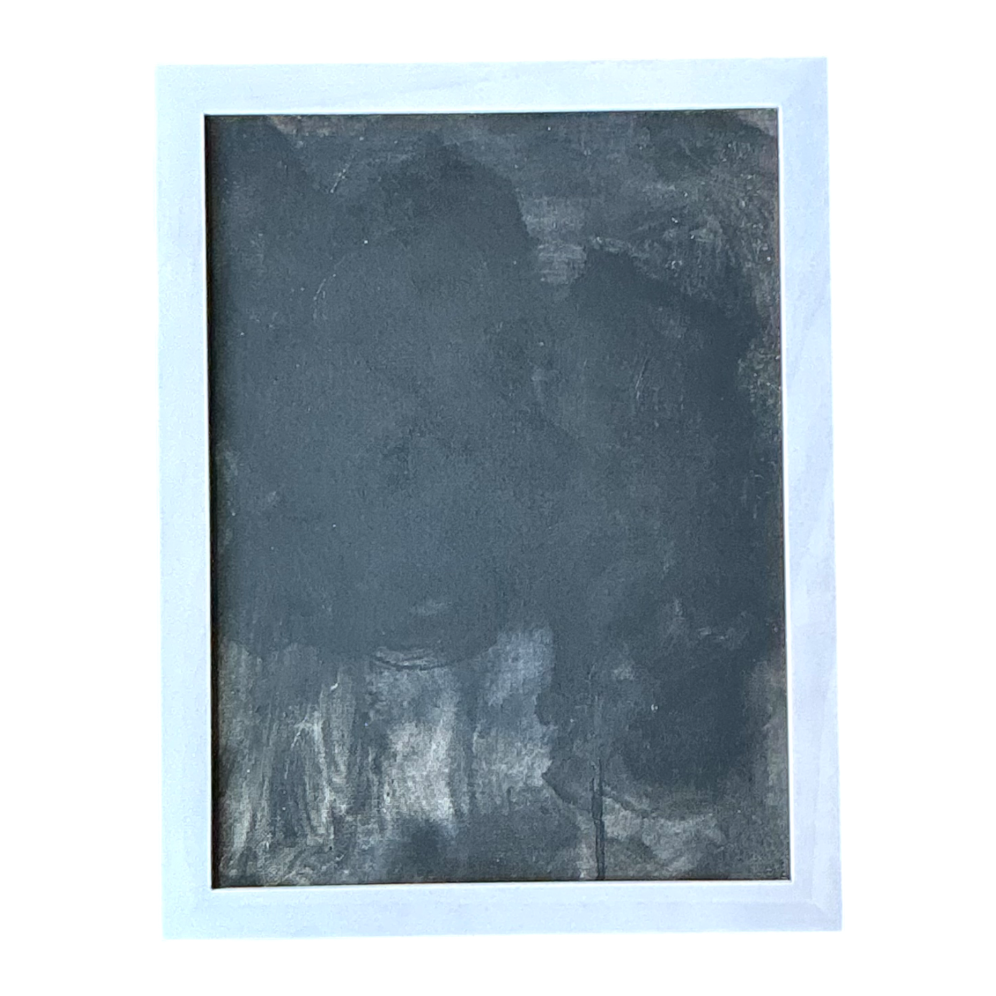 Vintage Black and White Abstract Expressionist Painting