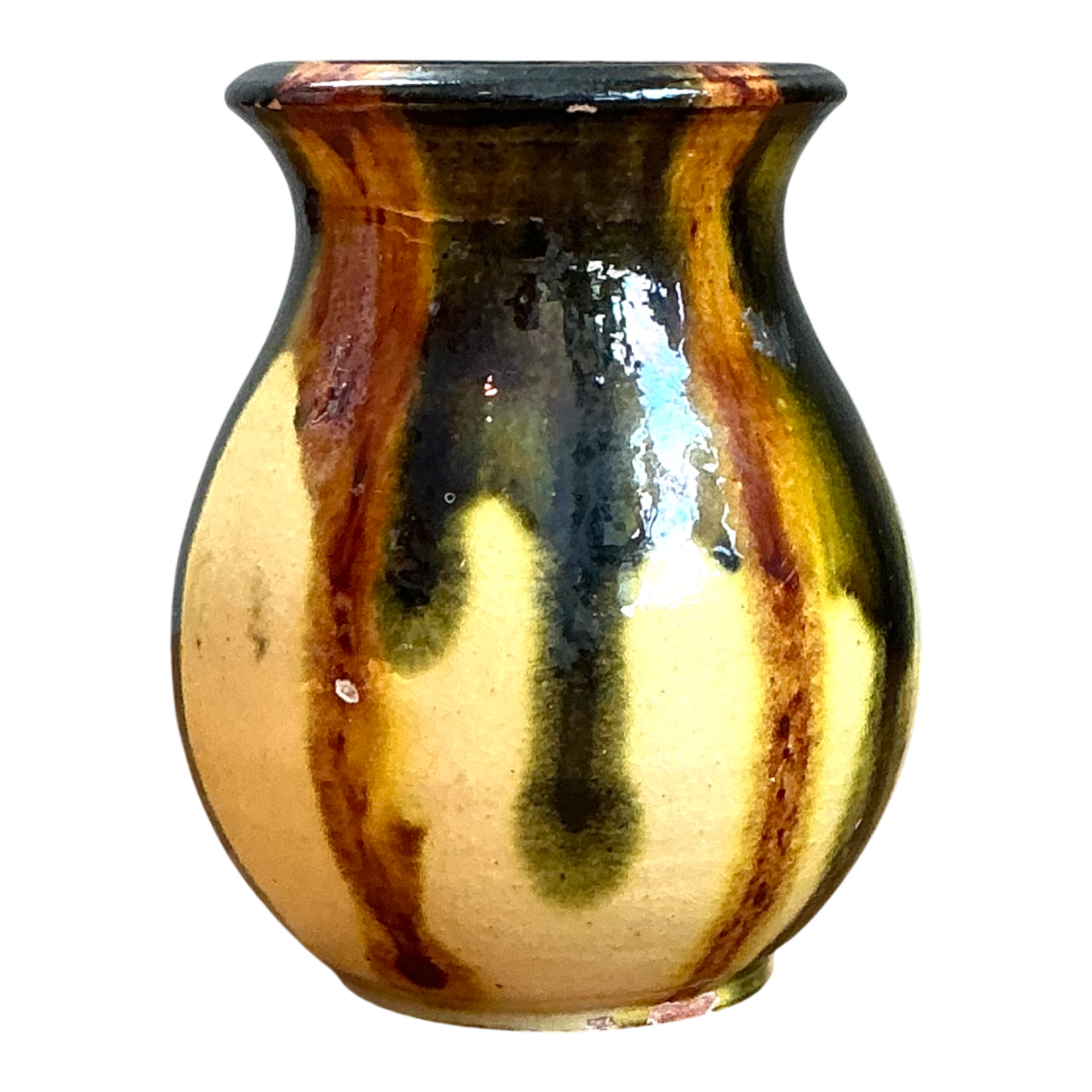 Vintage Drip Glaze Ceramic Vase