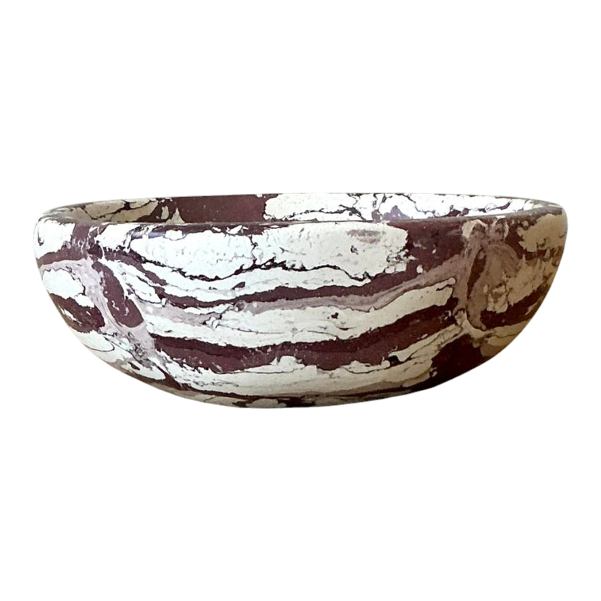 Boho Artisan Pigmented Plaster Scagliola Bowl
