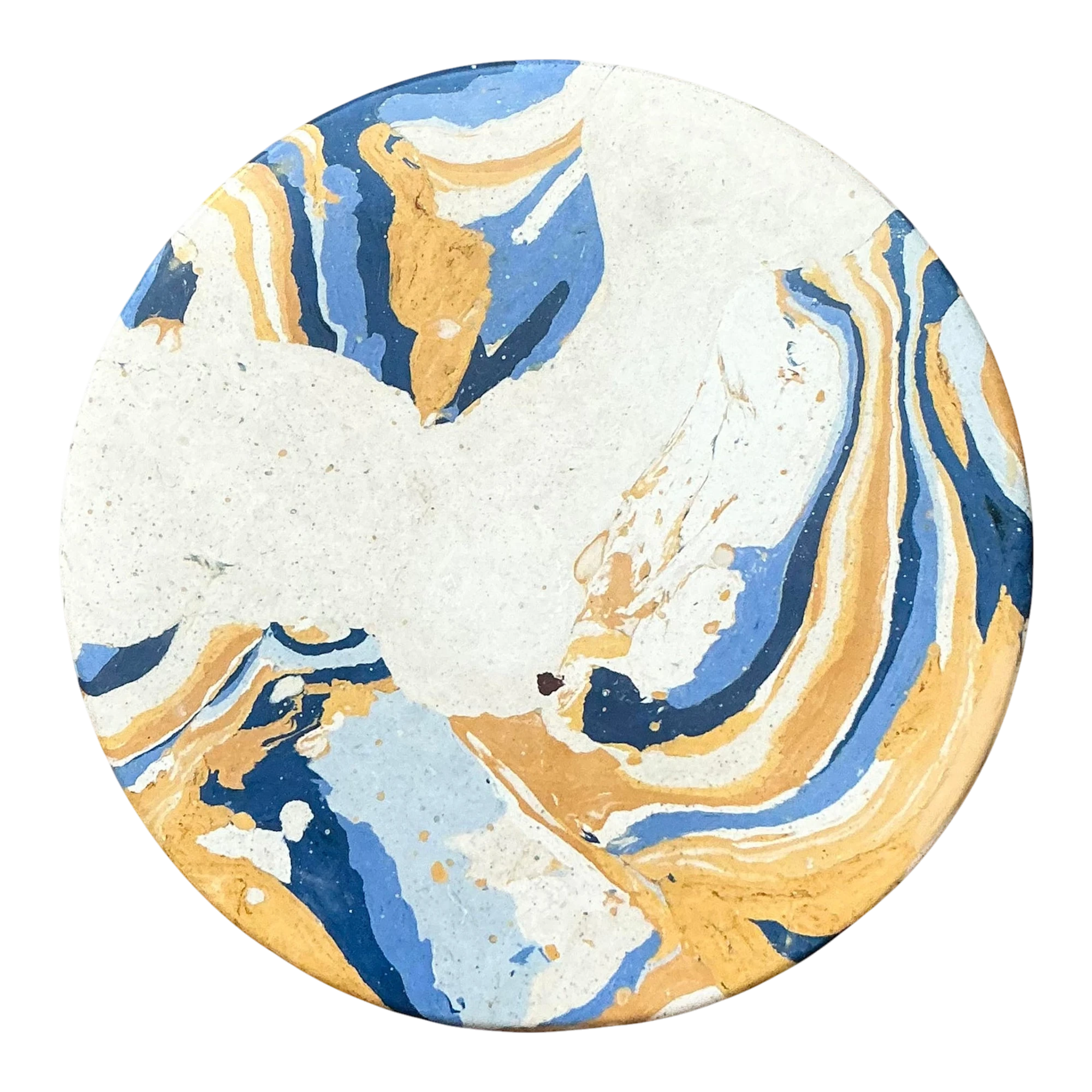 Boho Artisan Pigmented Plaster Scagliola Plinth