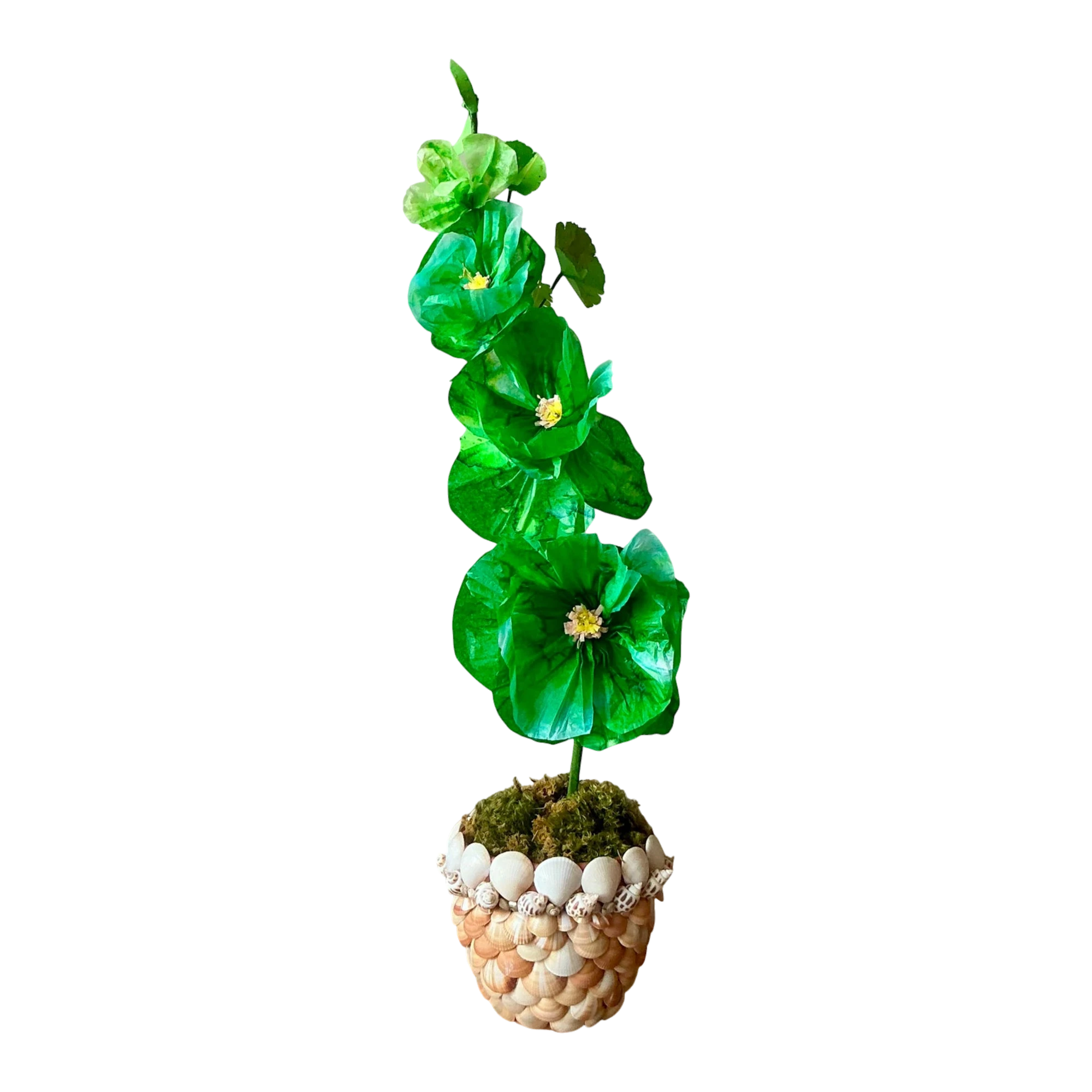Contemporary Hand Rolled Paper Flowers - Paper, 6.5W x 20.5H